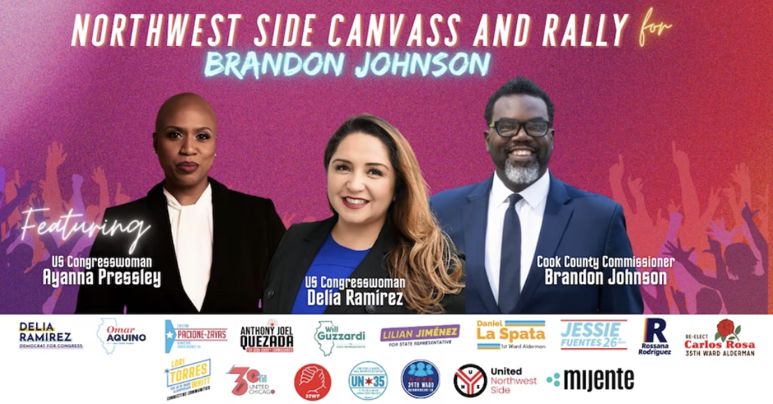 Rally for Brandon Johnson