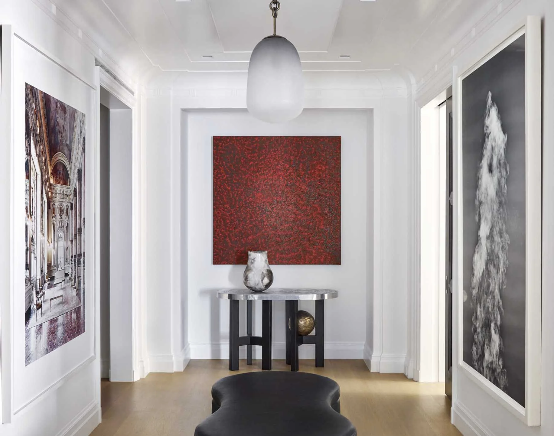 Fine art installation by SS/NY — paintings, framed work, private residential collection, New York City