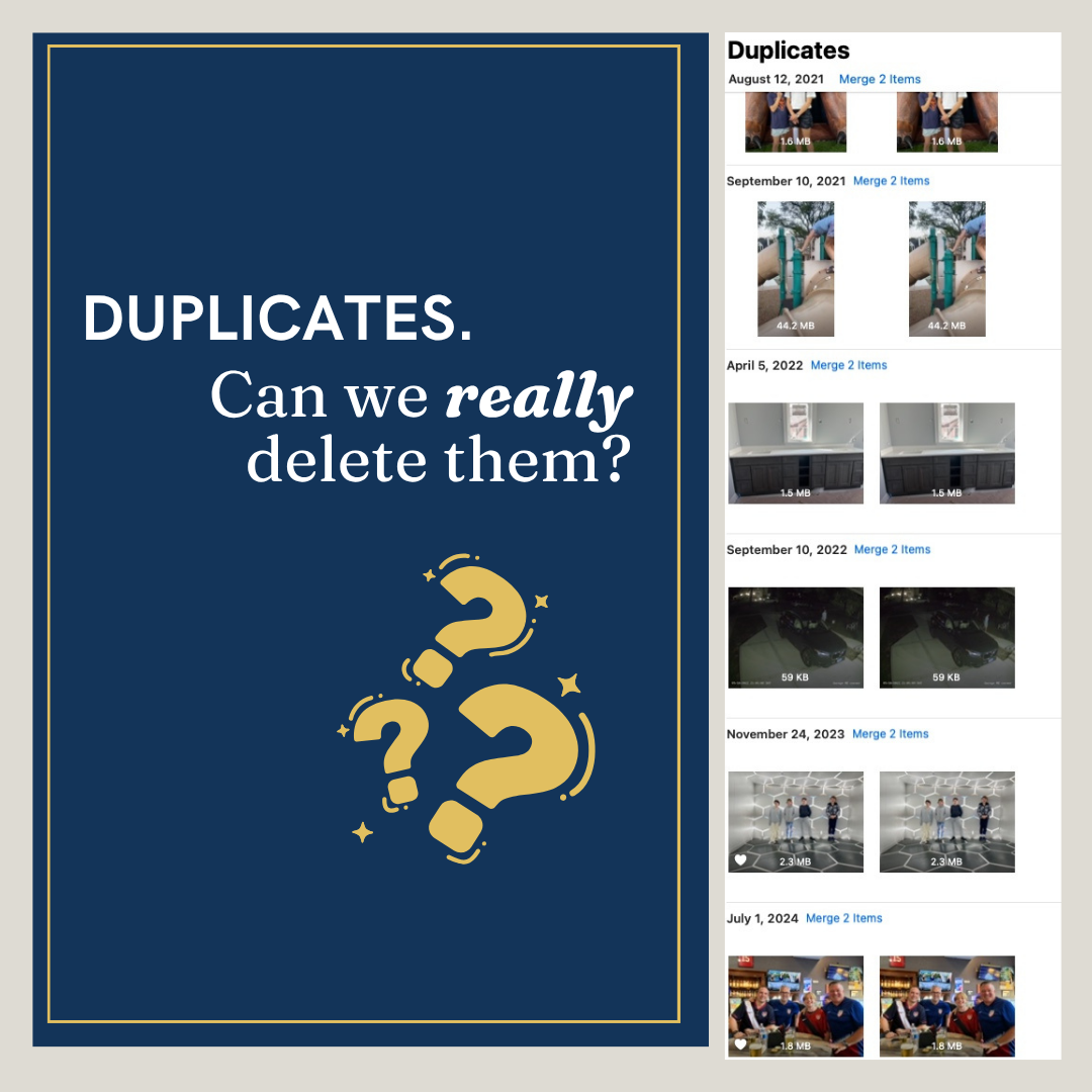 Duplicates. Can We Really Delete Them?