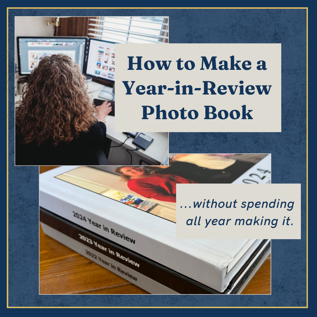 Make a Year-in-Review Book.  Fast.