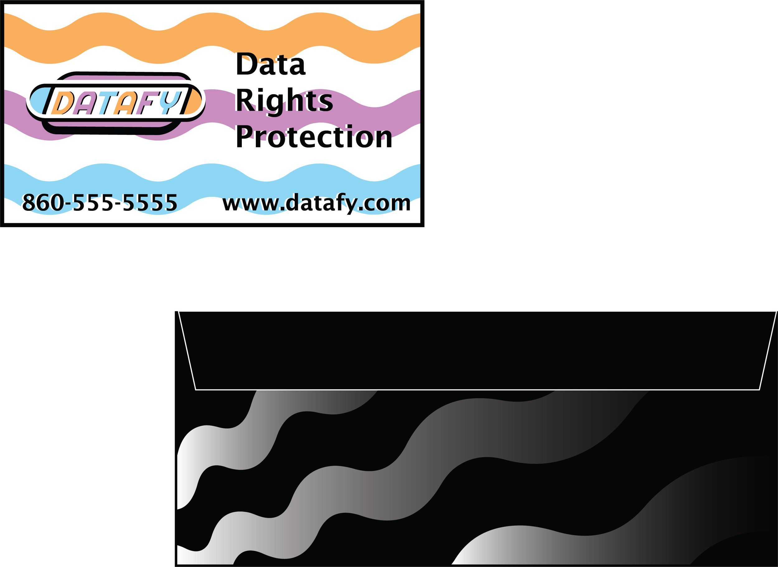 Business card and envelope
