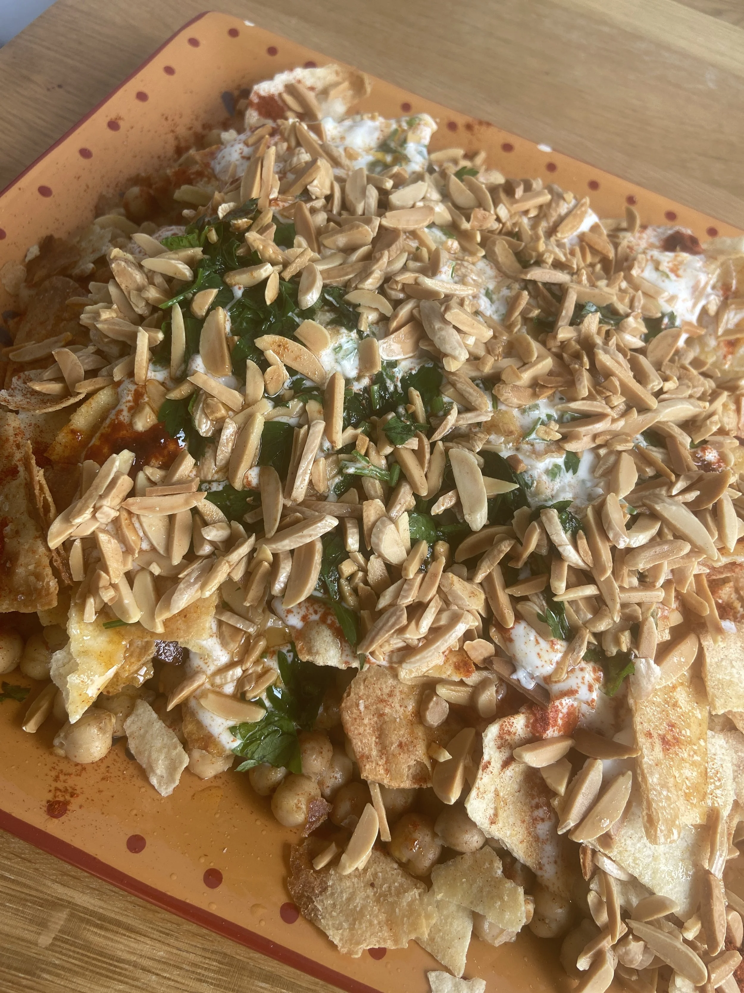 Lebanese Fatteh - Chickpea Bake