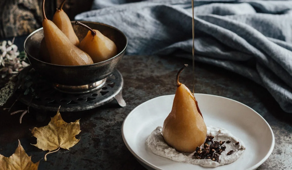 Warm Chai Poached Pairs