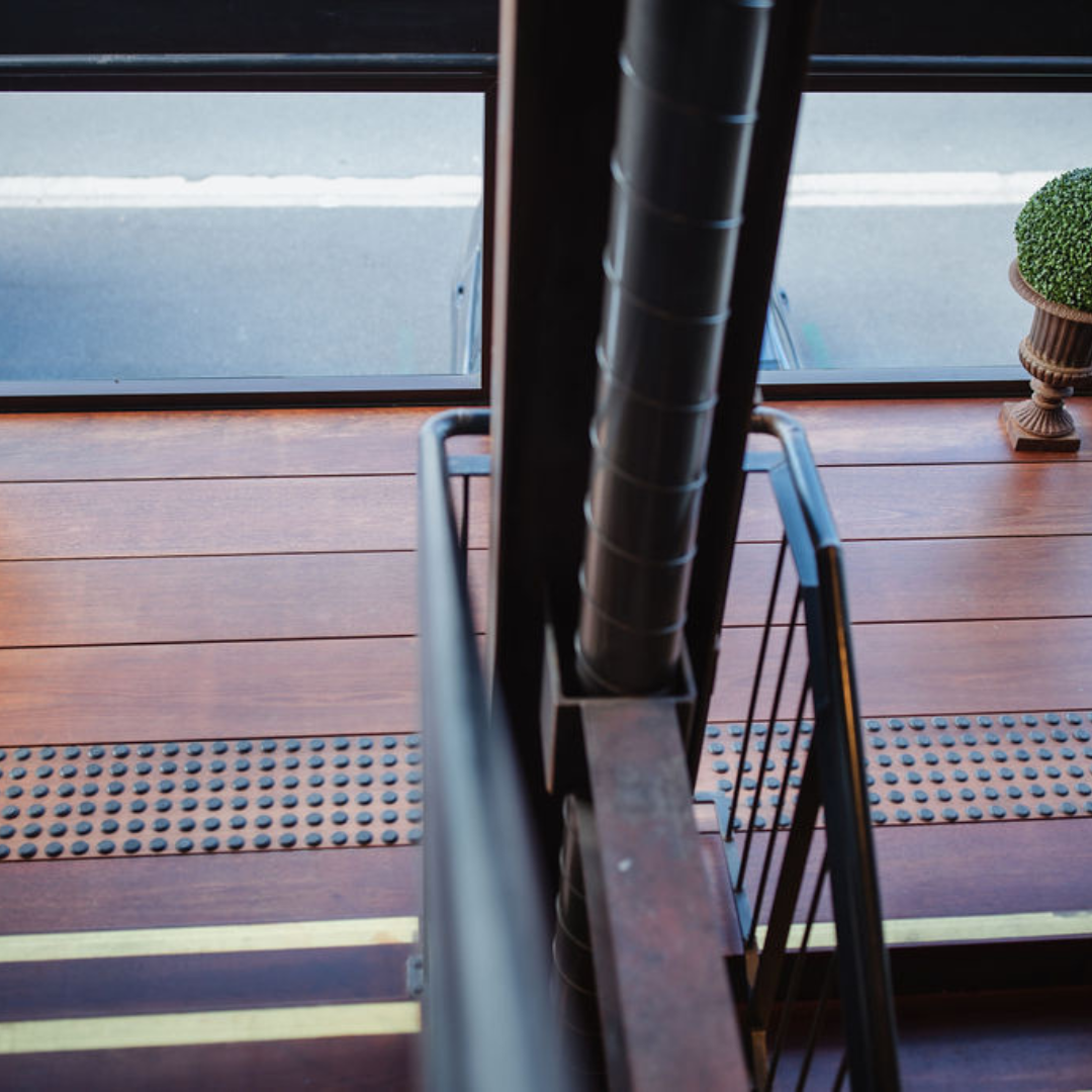 Private stairwell access up to Level 1, 31 Collingwood St, Albion.