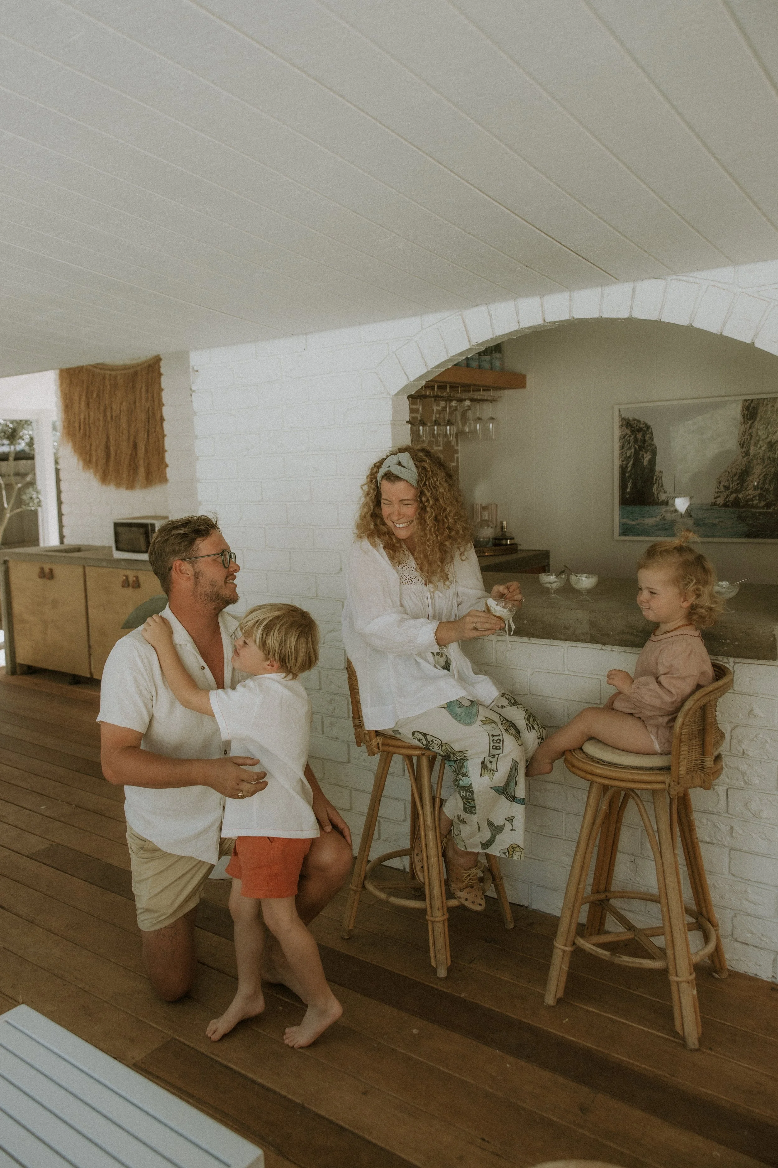 Family session at Lagoon Locations photoshoot location on the Mornington Peninsula