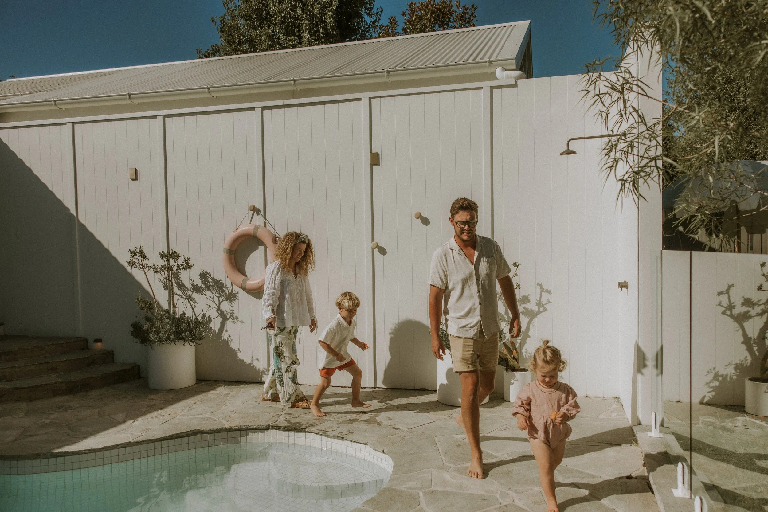 Family session at Lagoon Locations photoshoot location on the Mornington Peninsula