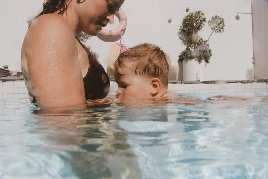 Maternity photoshoot underwater Mornington Peninsula Pool Location