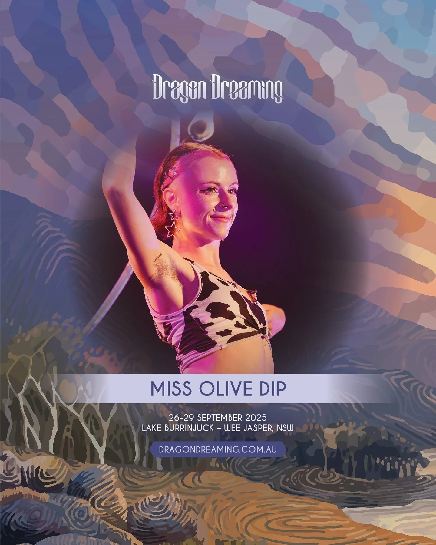 🐉PERFORMING &amp; TEACHING AT @dragon_dreaming_festival THIS WEEKEND🐉

eeeeeeep, Dragon Dreaming Roll Call!

I&rsquo;ll be teaching Burlesque 101 in the workshop space on Saturday night at 9:30pm! 🫦
An absolute beginner friendly workshop, come and