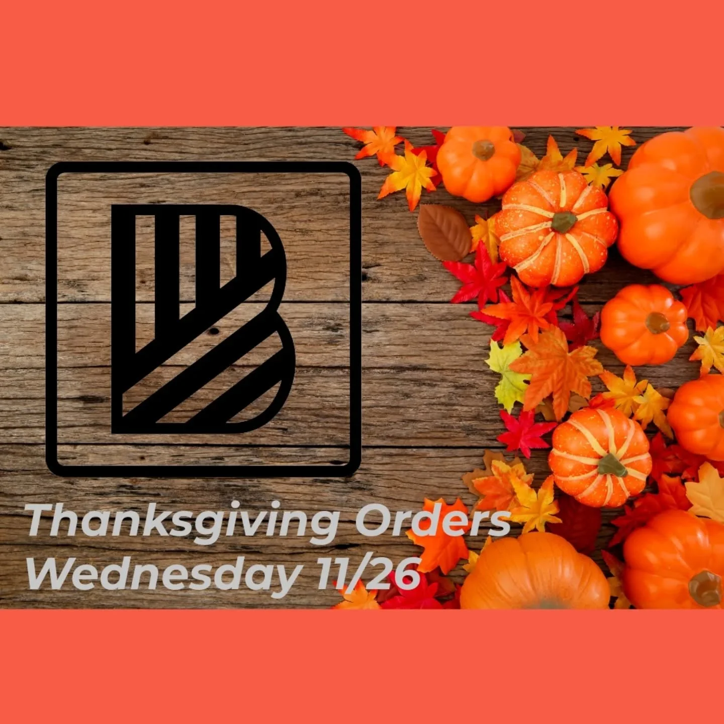 Thanksgiving Orders are up on the site for Wednesday, November 26th! 

Pickup or Delivery options available from 2pm-8pm. Please note the separate sites for pickup vs delivery on bruttobreads.com.

Hit "Change" at the top of the Order page 