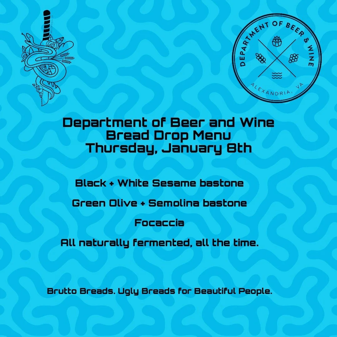 We are back tomorrow... with a soggy weekend outlook I am bringing the bread! 

Get your weekly fix @deptofbeerandwine!