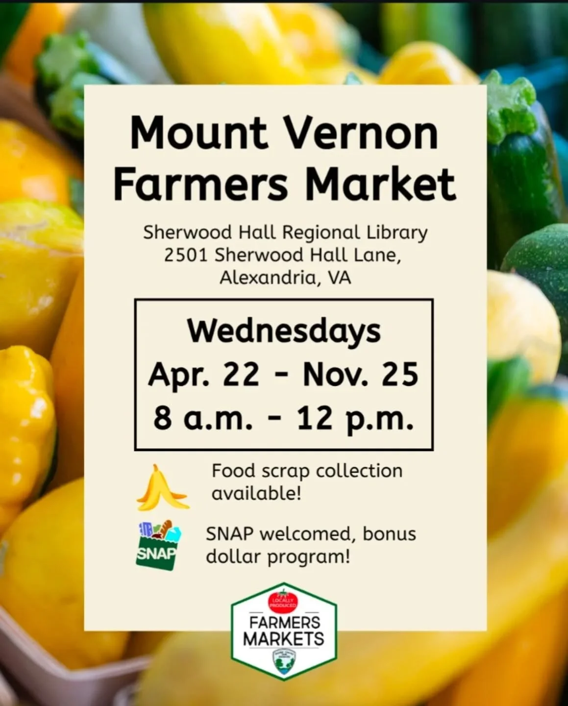 See you this week @fairfaxfarmmarkets people!