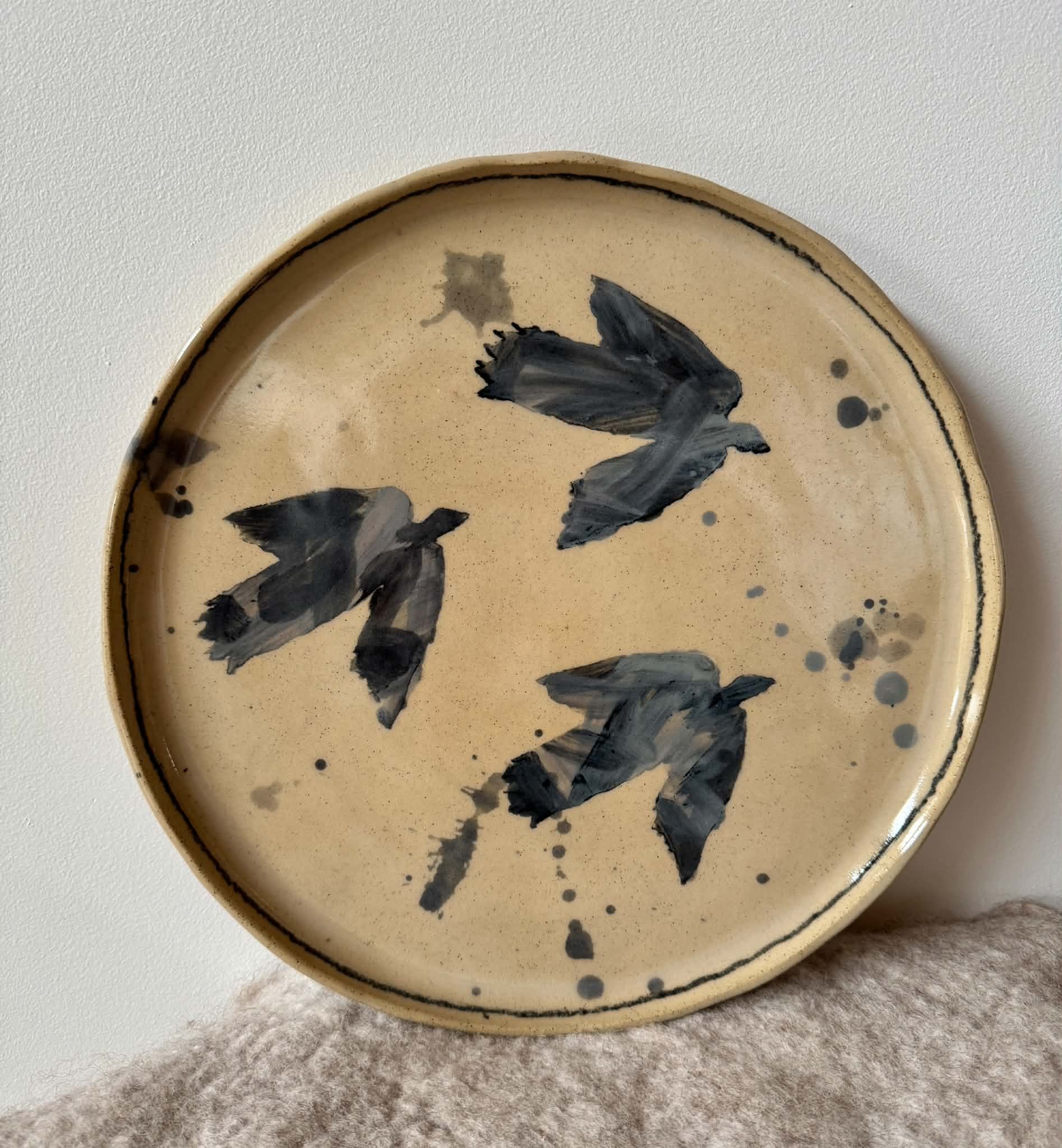 Bird dance platter