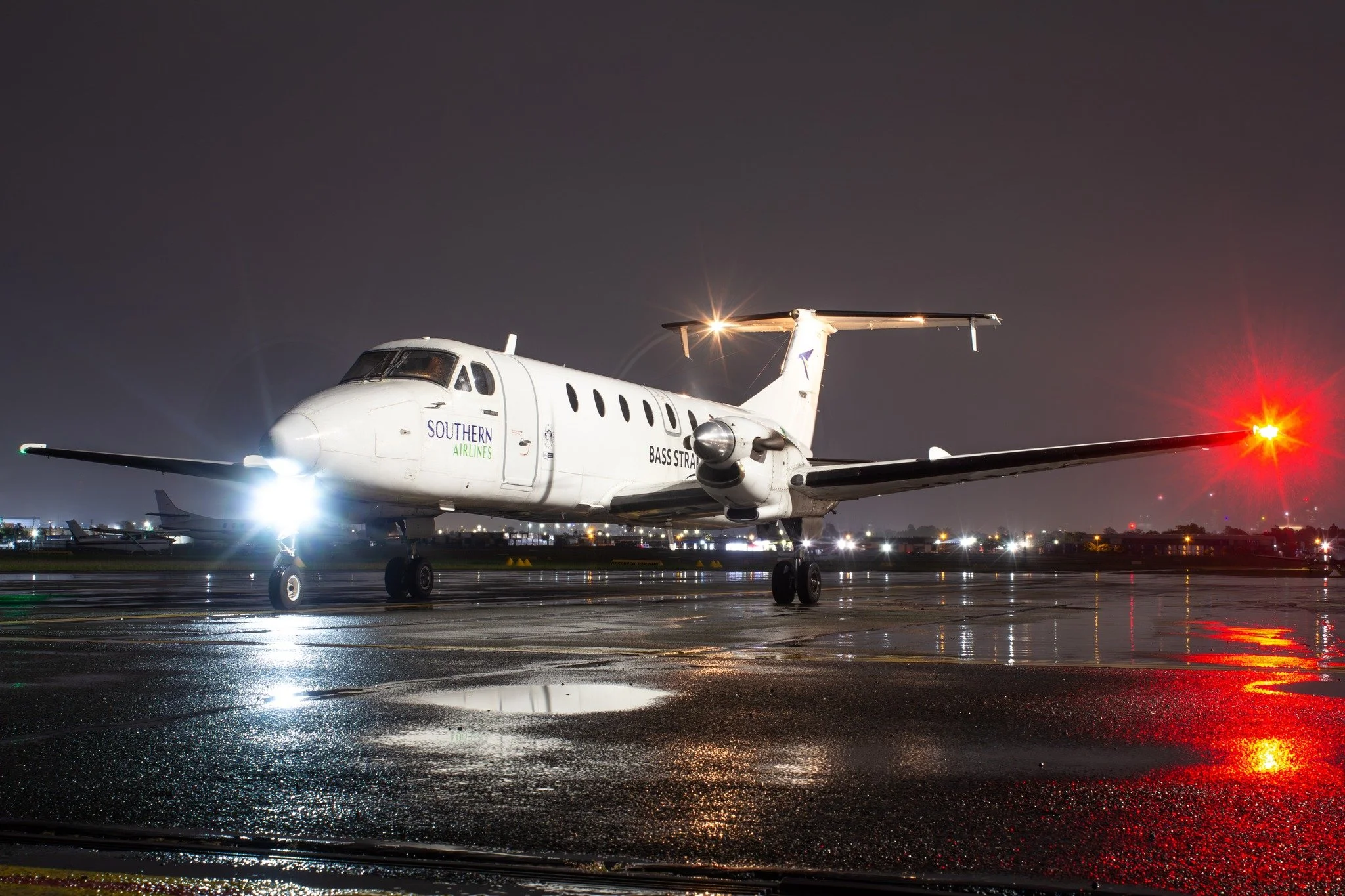 VSO about to taxi at Archerfield tonight.