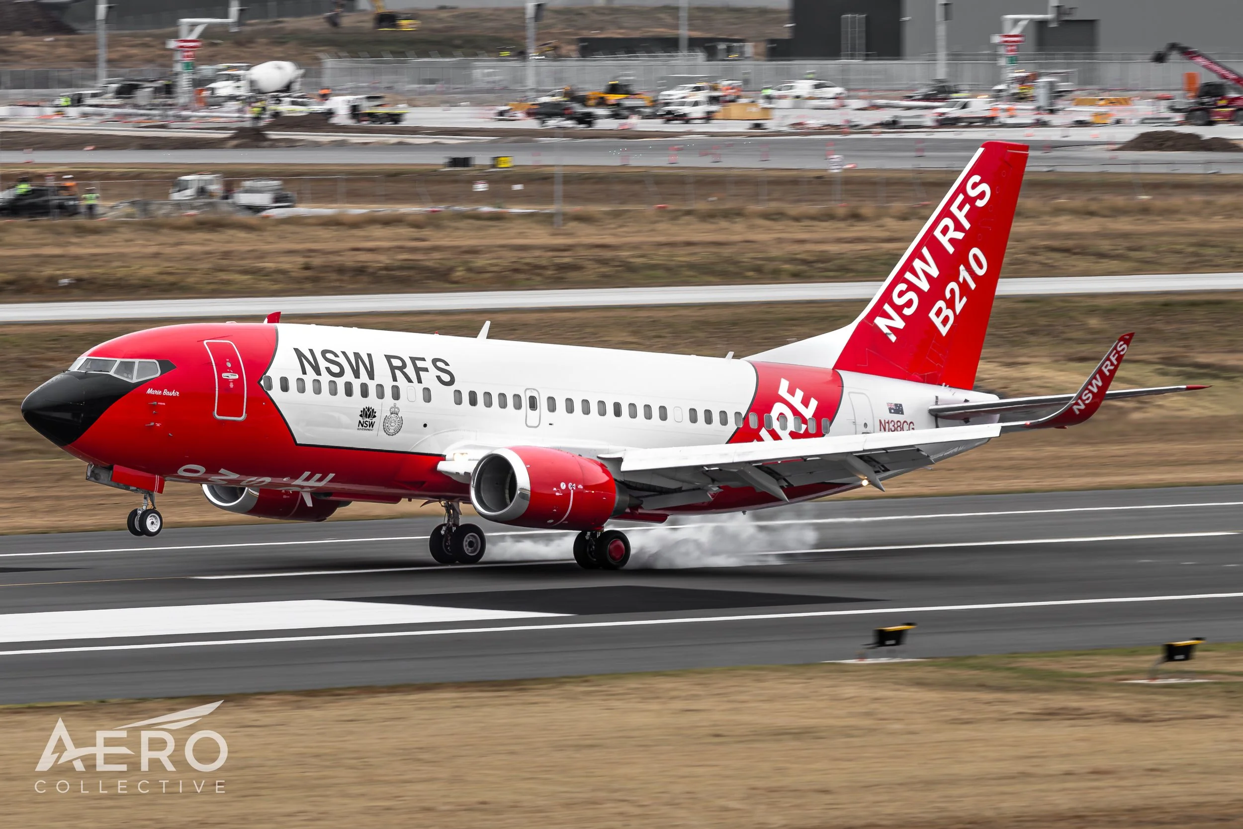 First 737 Touches Down at Western Sydney International