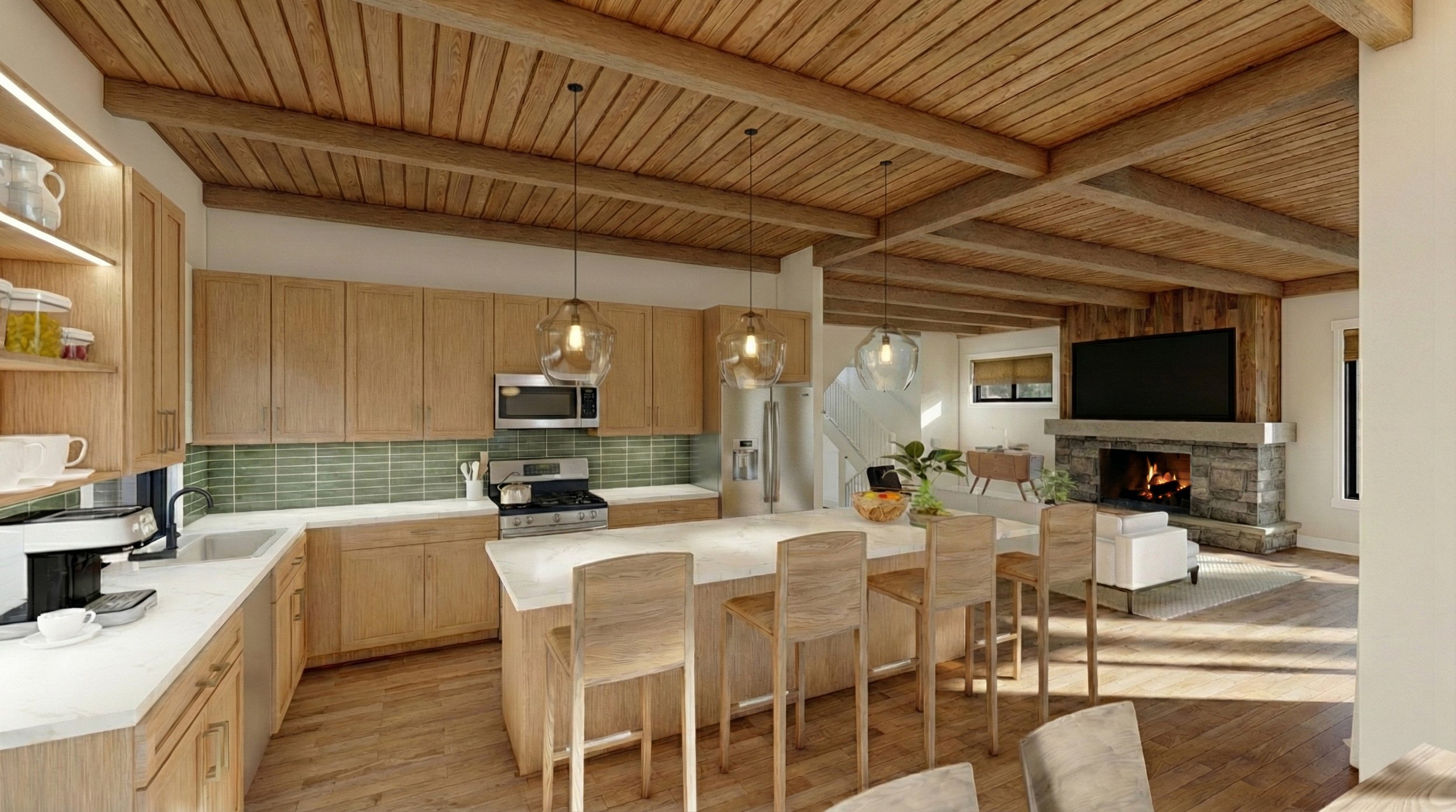 Murphy Vacation Home Detroit Lake Interior Kitchen.jpg