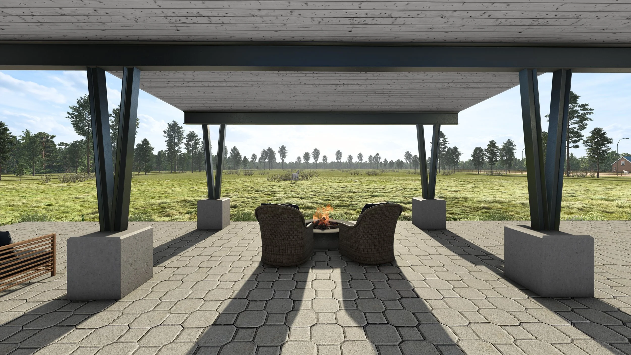 Modern Horse Ranch