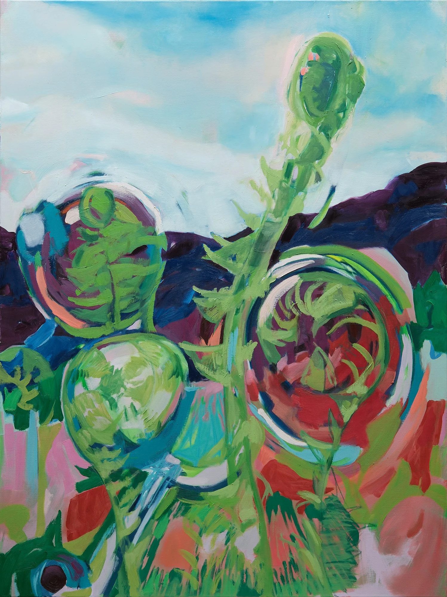 Everything Is Unfolding ( As It Should )
2025 
Oil on canvas
48” x 36”
