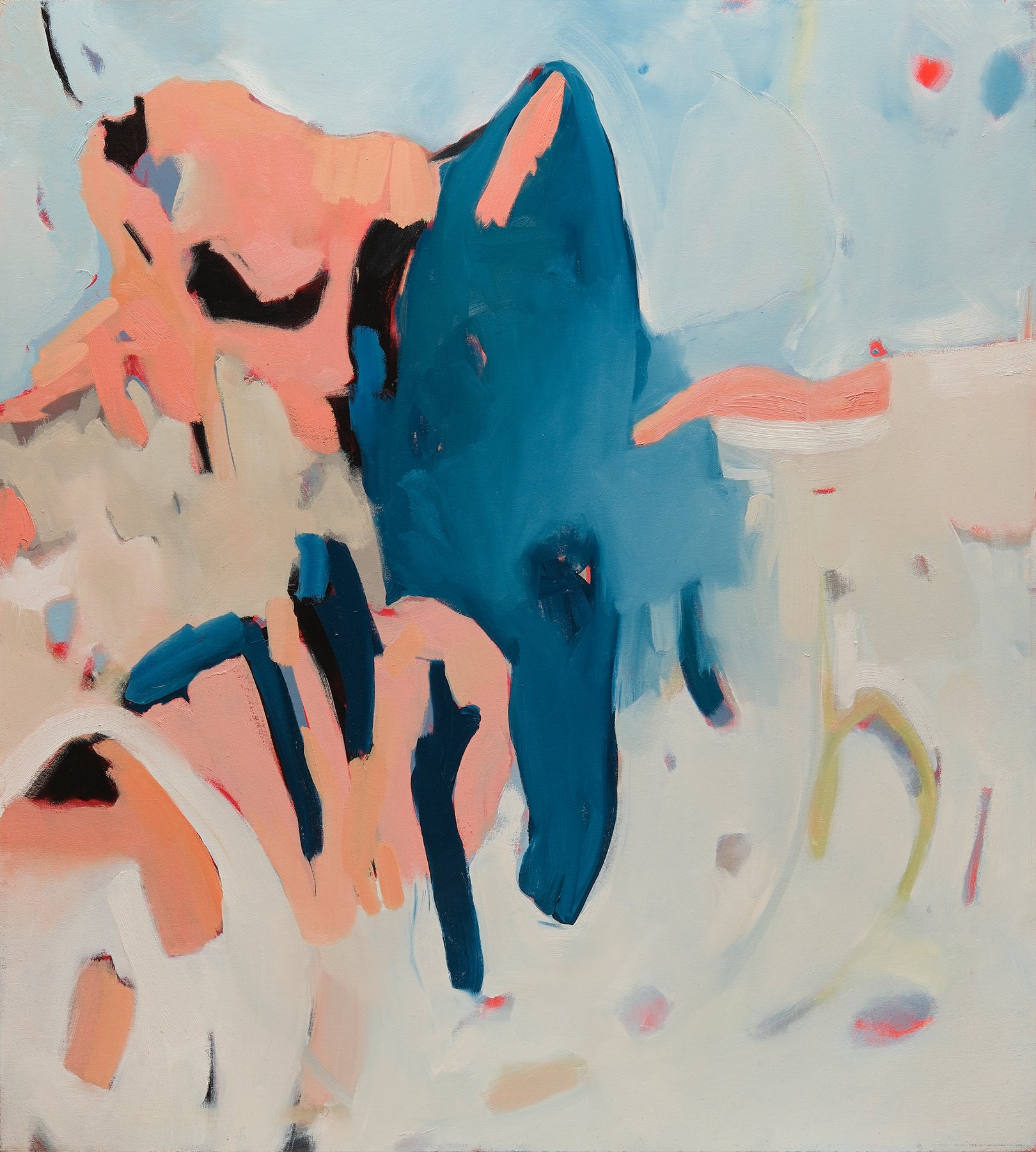 January: Cuidate, Slightly Selfish, Northwest, Wet Blanket
2023
Oil on canvas
40” x 36”