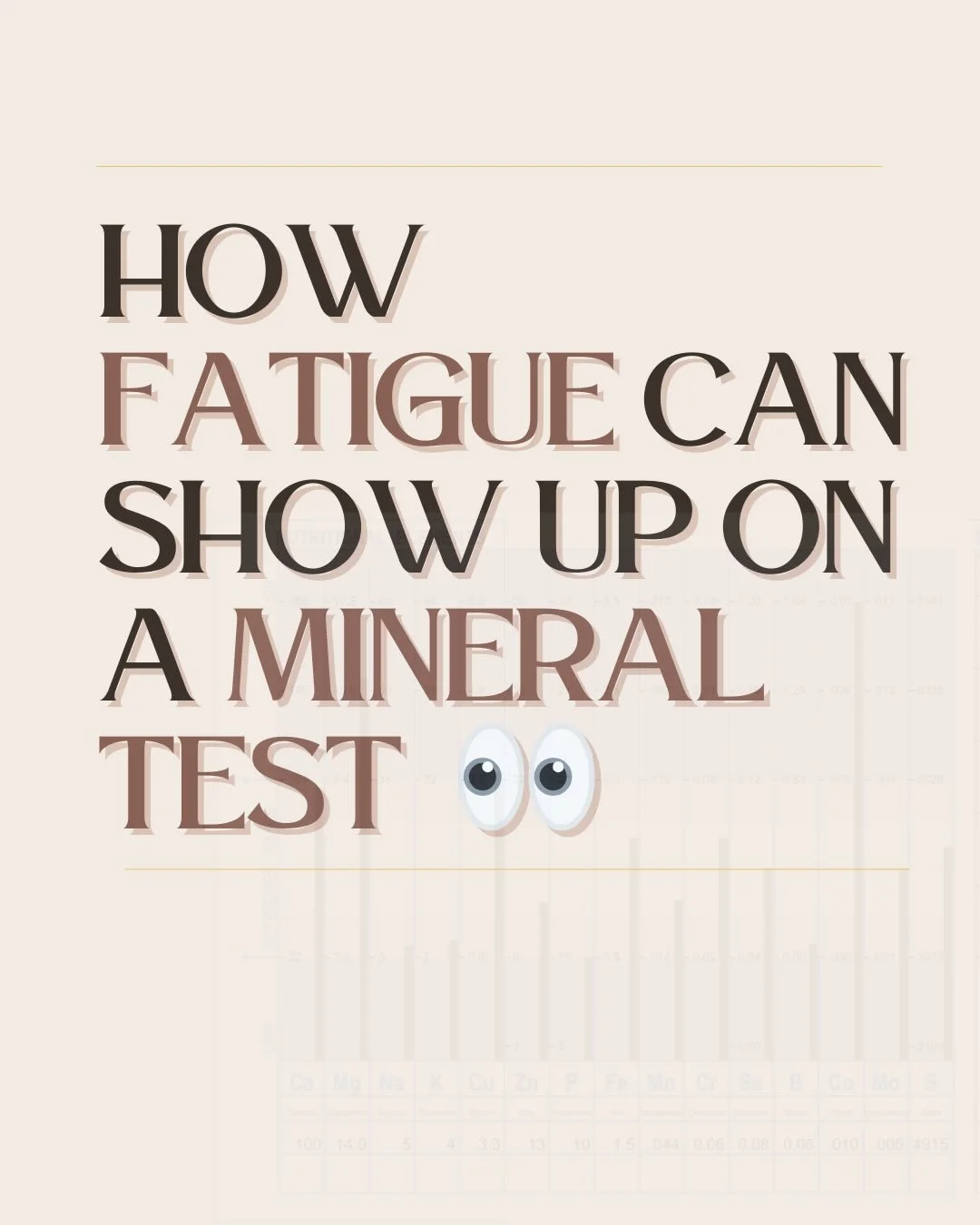 Feeling tired, burned out, or just &ldquo;off&rdquo; lately? 😩

It&rsquo;s not always about doing more&mdash;it&rsquo;s often about what your body is missing at the mineral level.

Calcium, magnesium, sodium, and potassium aren&rsquo;t just numbers 