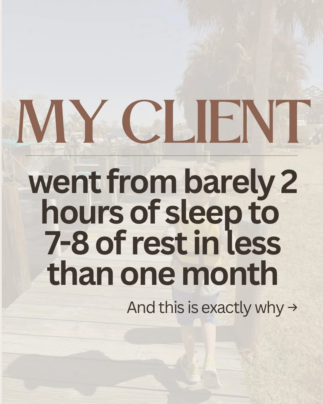 From 2&ndash;3 hours of sleep &rarr; full nights of rest in under a month!! This is what happens when you stop guessing and start supporting your body the way it actually needs.

If you&rsquo;re exhausted, overwhelmed, and feel like you&rsquo;ve &ldq