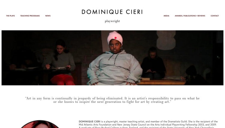 Dominque Cieri • Playwright