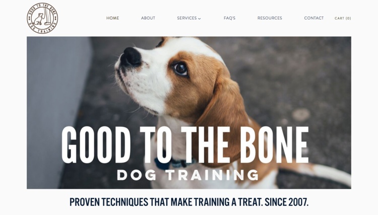 Good to the Bone • Dog Training