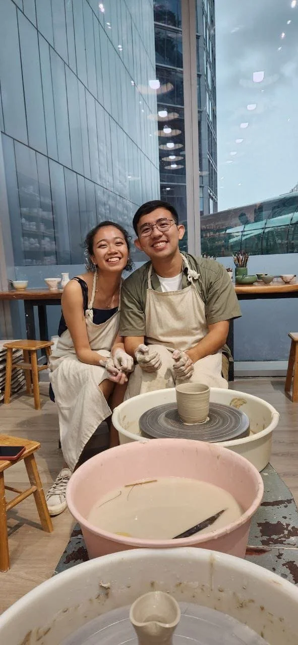 Kathy and Jun Hui, a couple who met through Kopi Date
