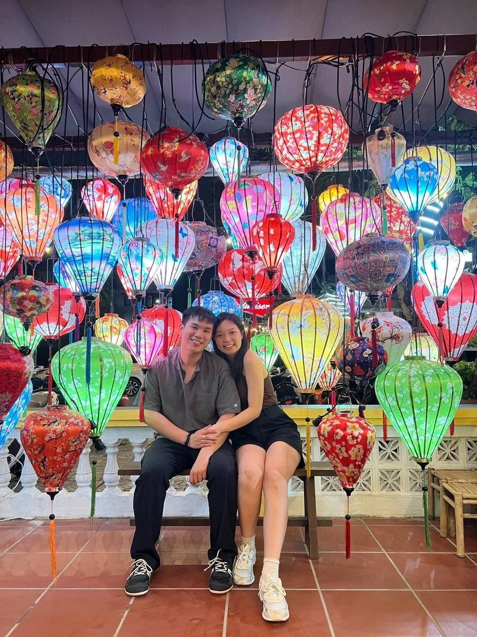Novi and Jesslyn, a couple who met through Kopi Date