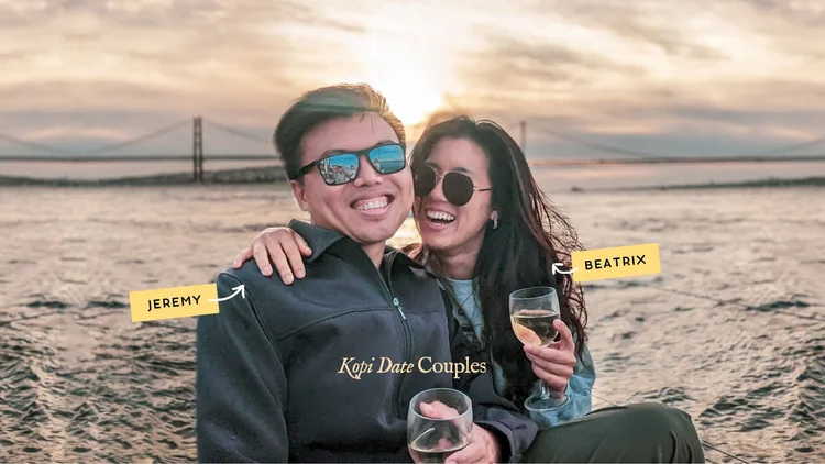 Beatrix and Jeremy, a couple who met through Kopi Date