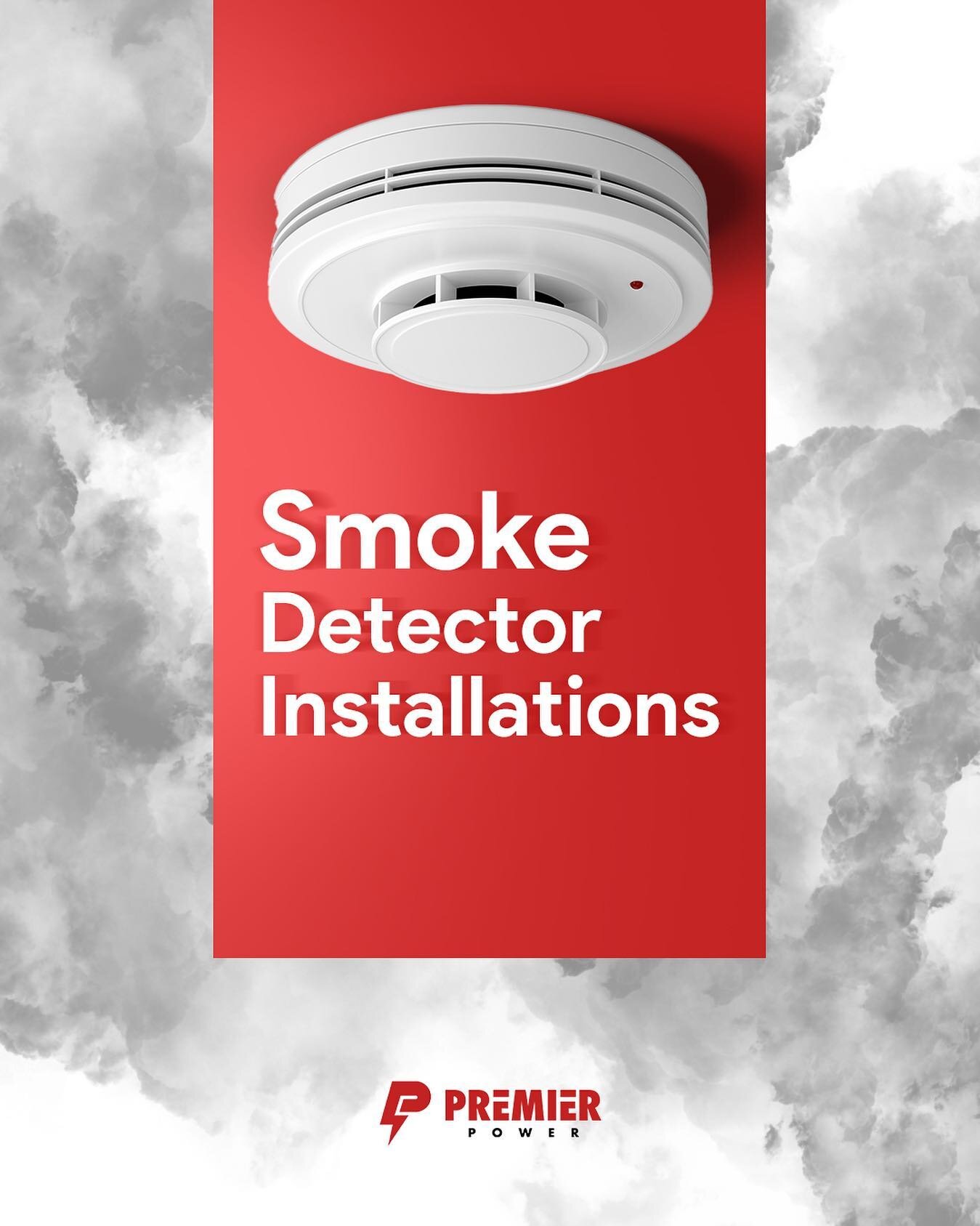 Protect your loved ones with our professional smoke detector installation services. 🔥🚨 #SmokeDetectors #FireSafety #HomeSafety #ElectricalServices #premierpower #premierpowerelectric #electrician