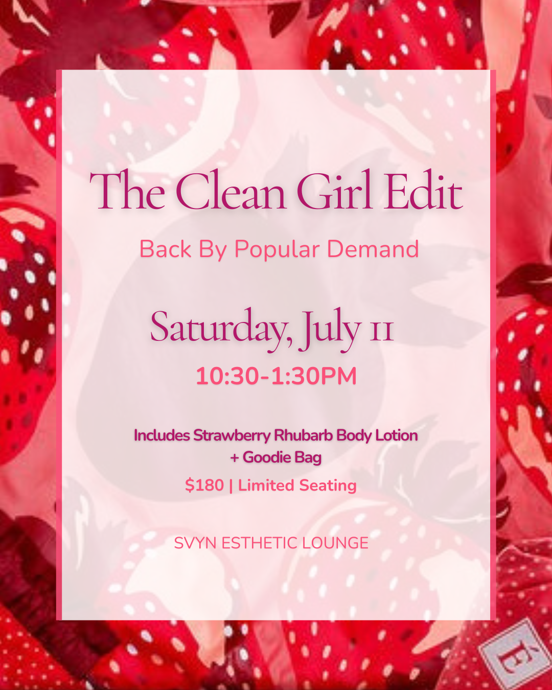 The Clean Girl Edit