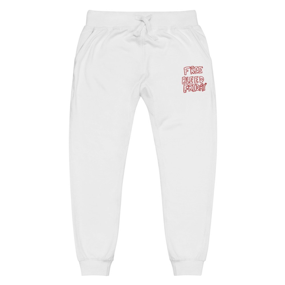 Free Bleed Friday Embroidered Sweatpants — Marcus Pork