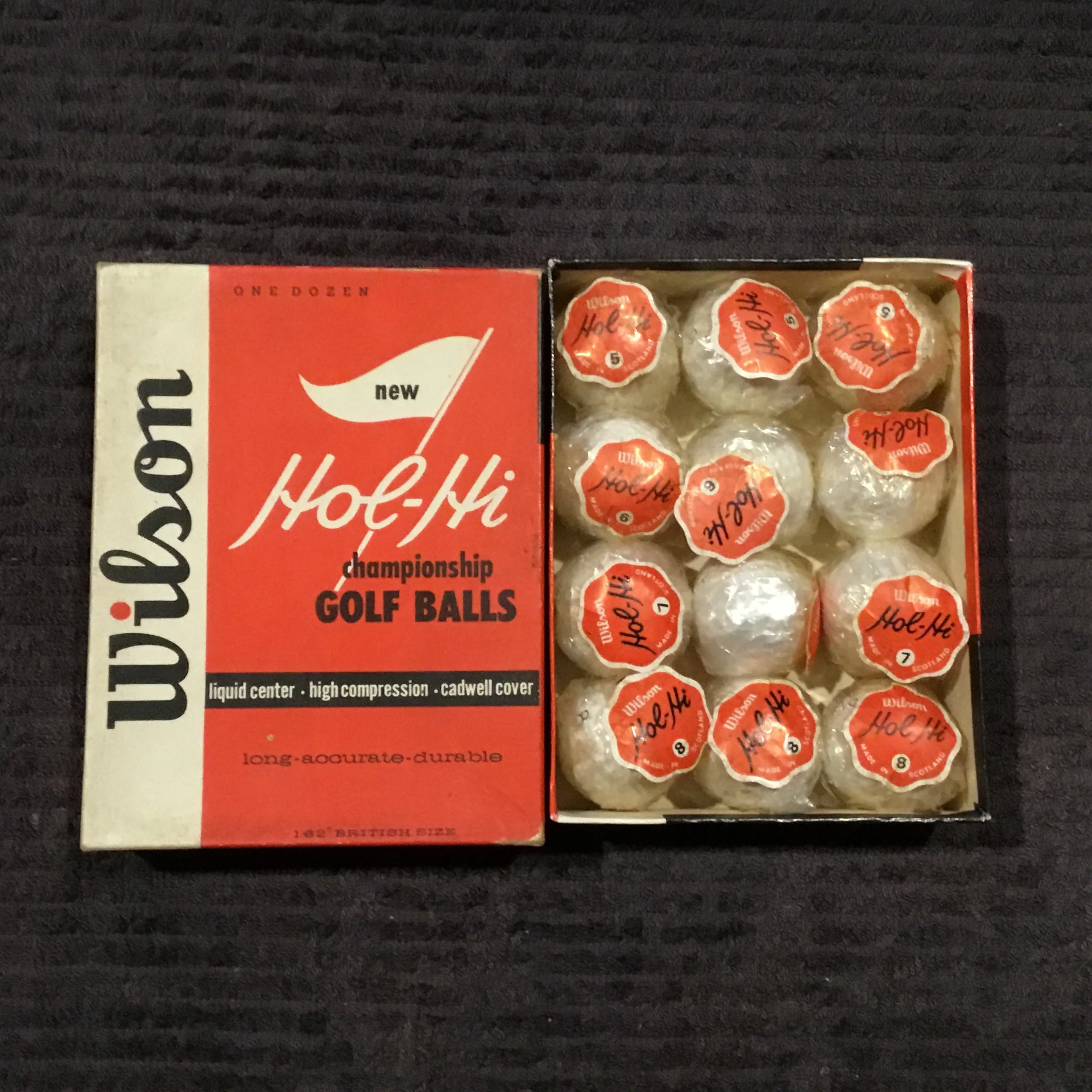 Dozen Boxed and individually wrapped Ho Hi Golf Balls