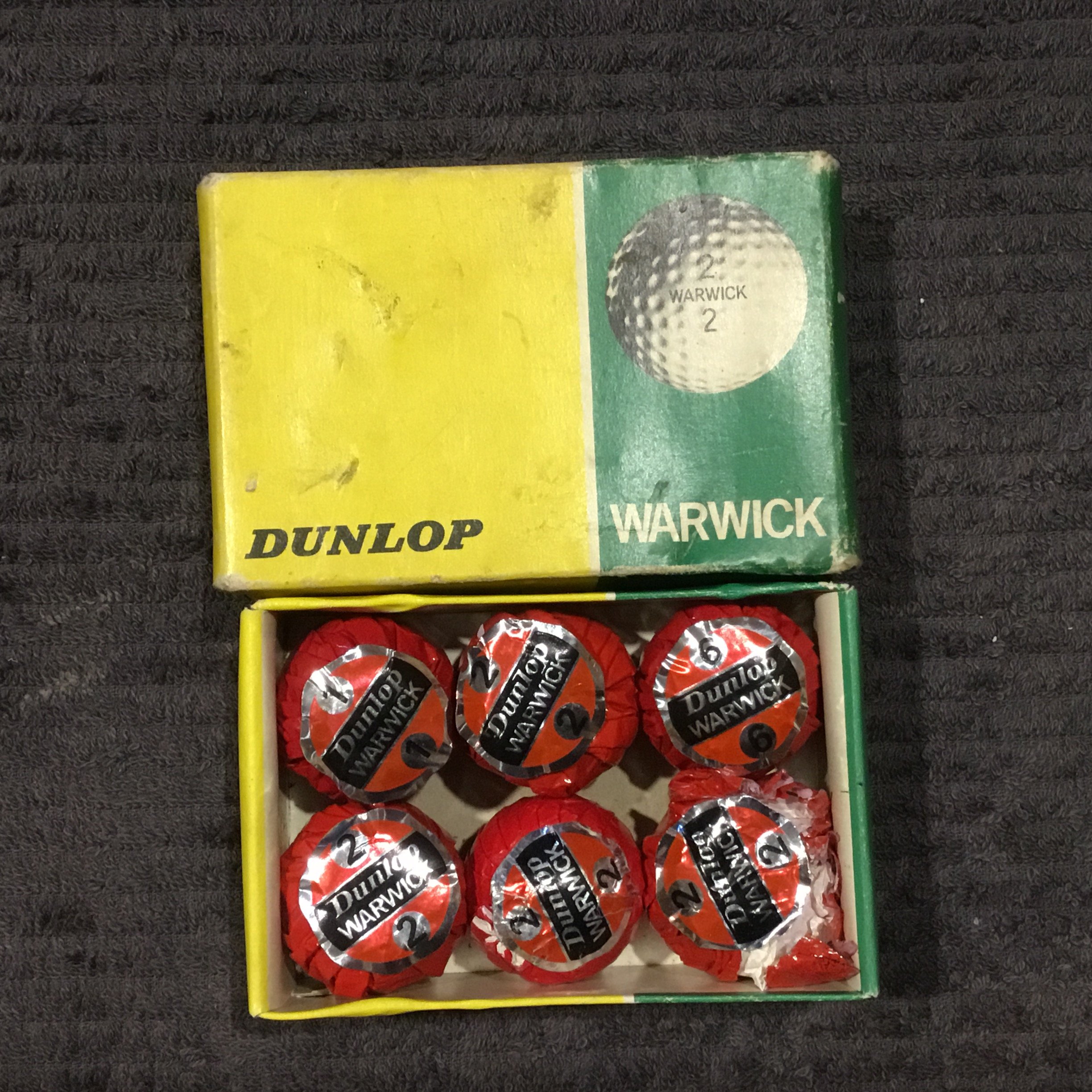 Dunlop Warwick- Half Dozen Box of Wrapped Balls