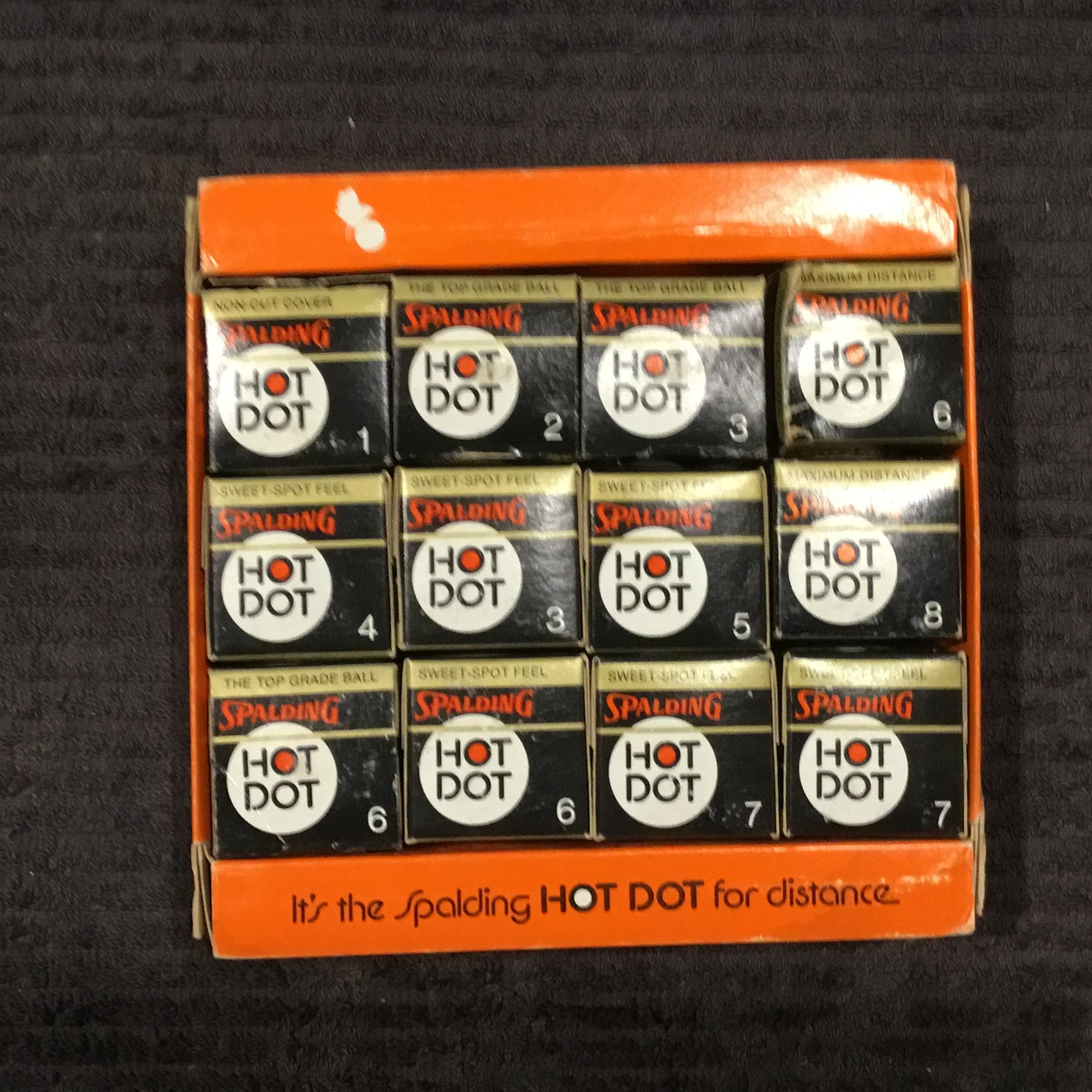 Spalding Hot Dot - Dozen Box and Boxed Balls