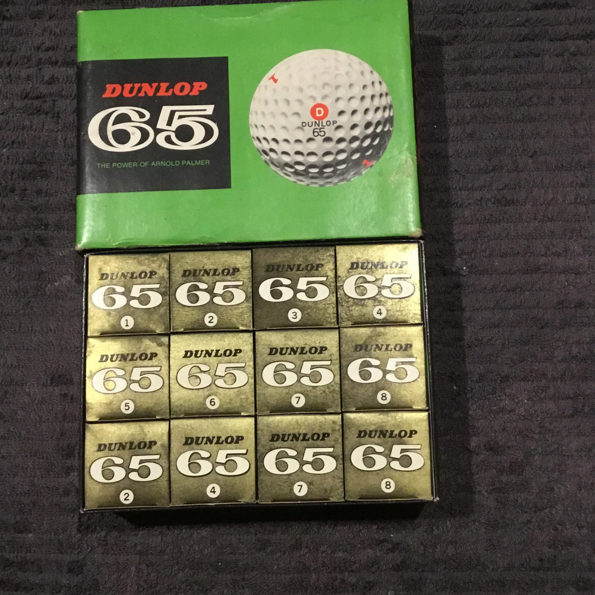 Dunlop 65 - Dozen Box and Boxed Balls