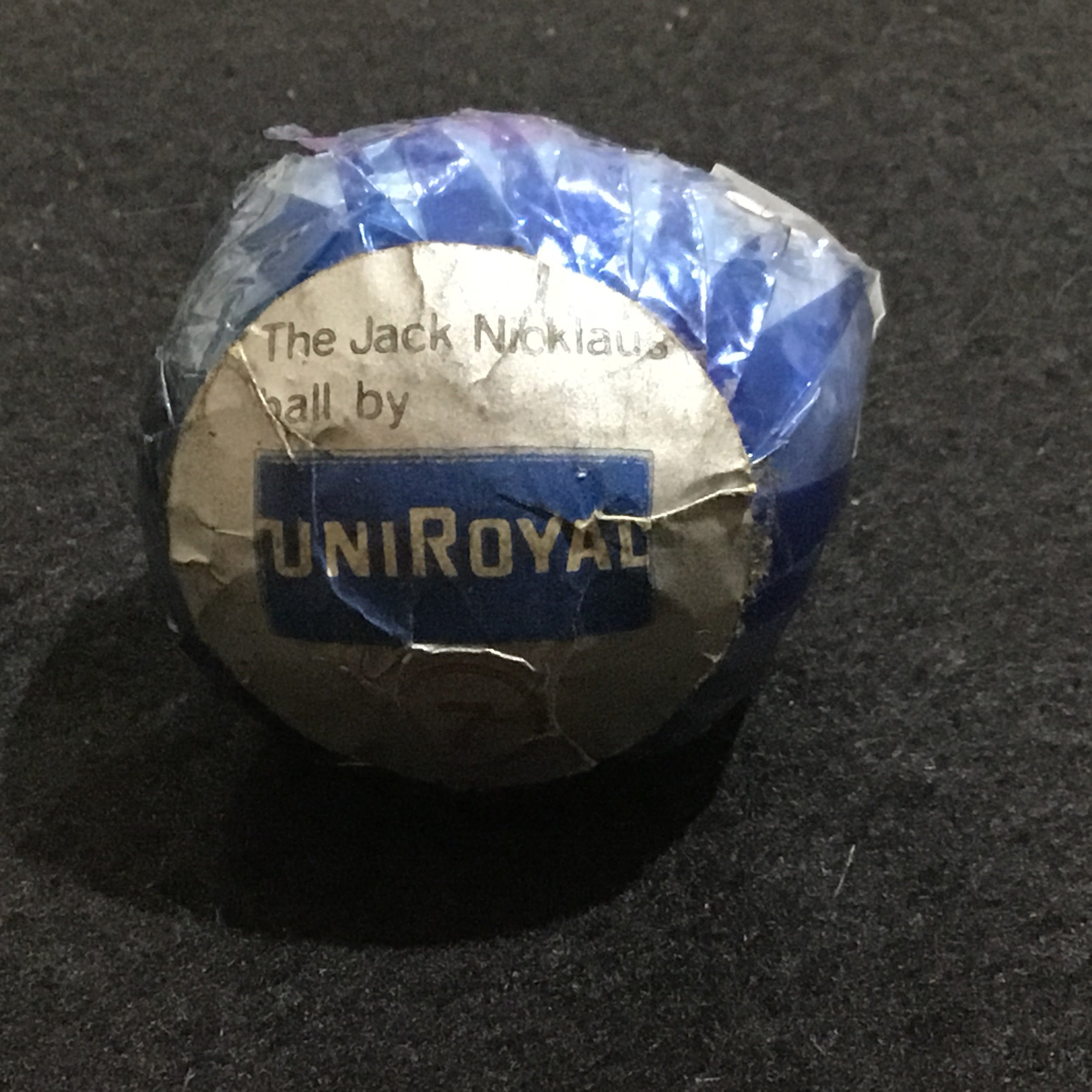 The Jack Nicklaus ball by Uniroyal wrapped ball
