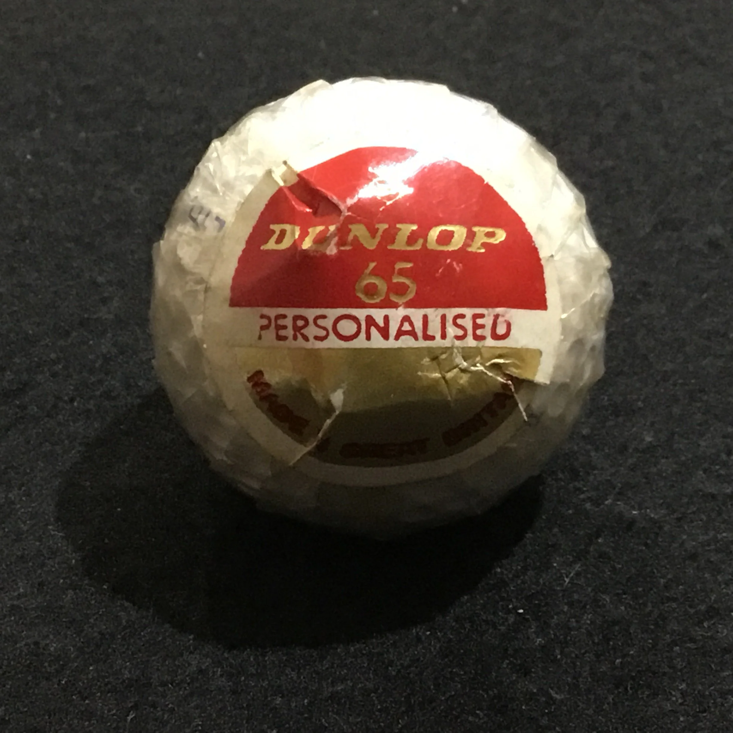 Dunlop 65 Personalised wrapped ball