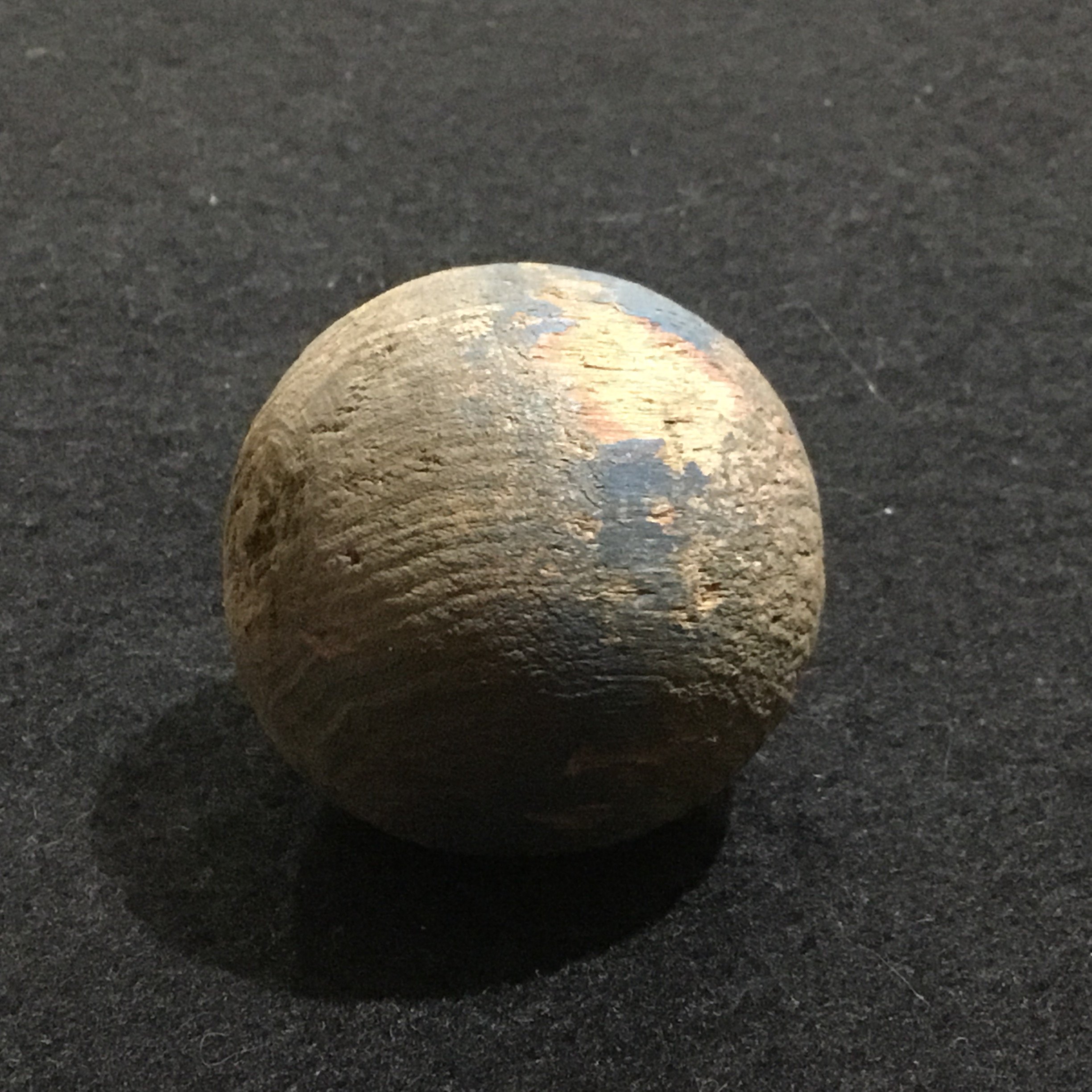Wooden Golf Ball - Used in War Years when there was a shortage of rubber