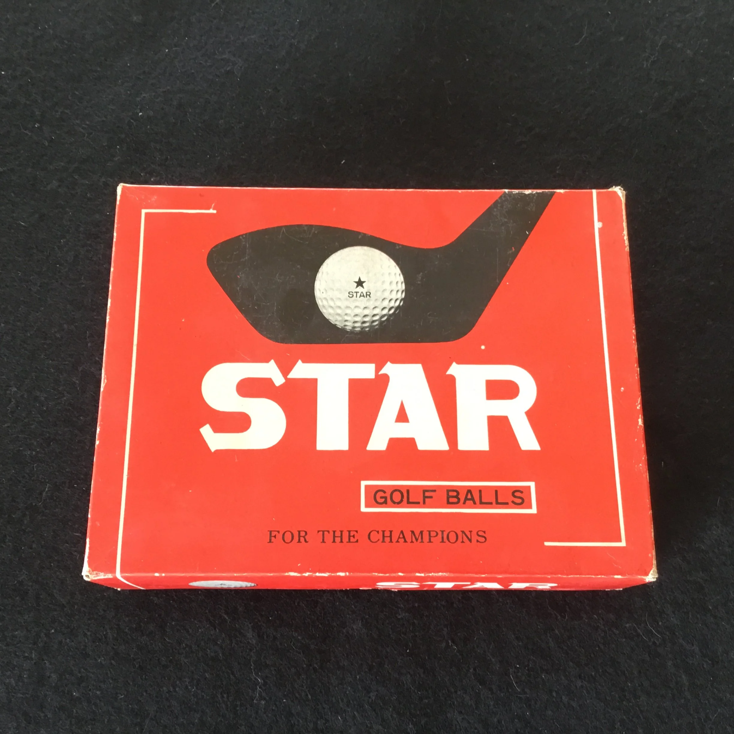 Star Golf Balls empty box