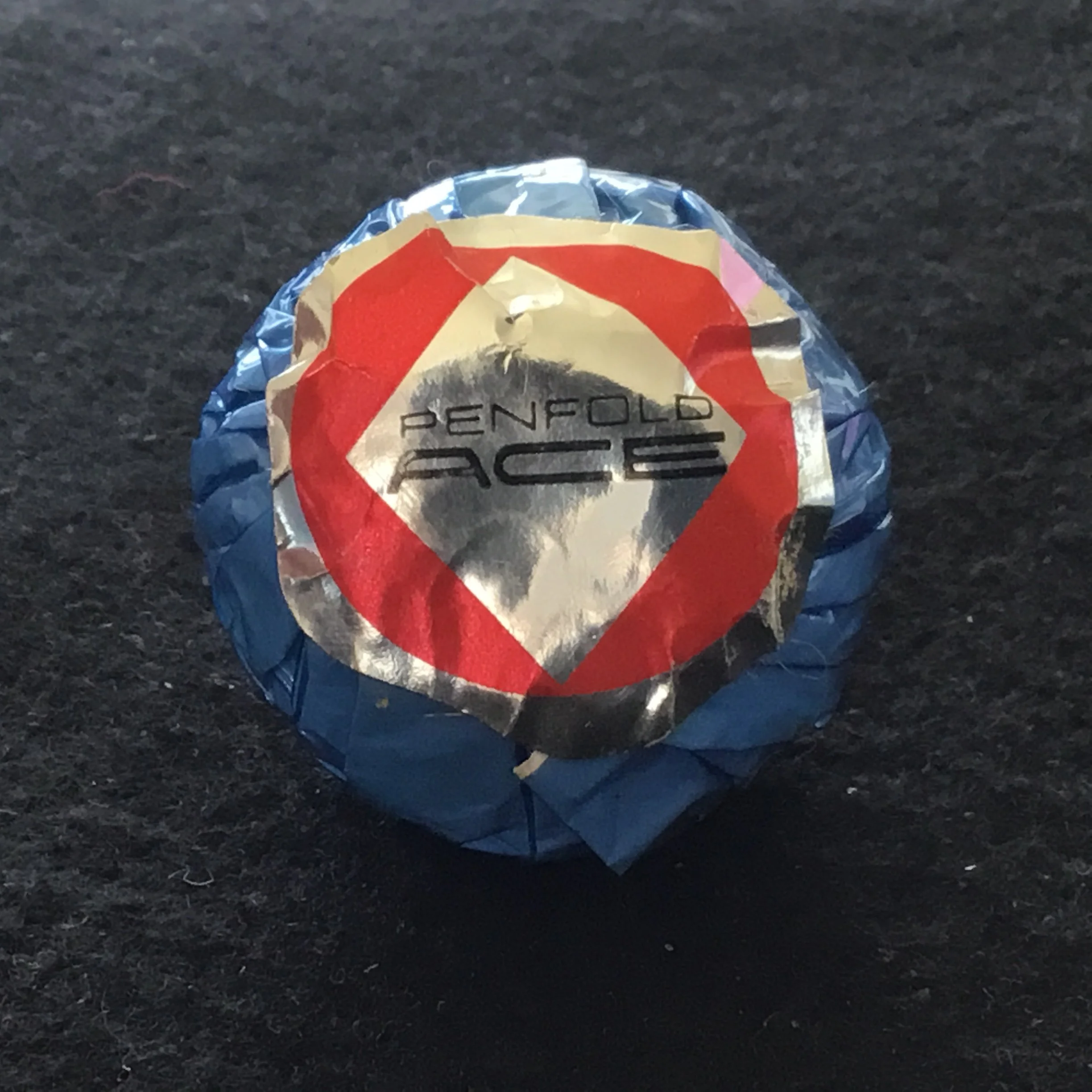 Penfold Ace wrapped golf ball - Diamonds