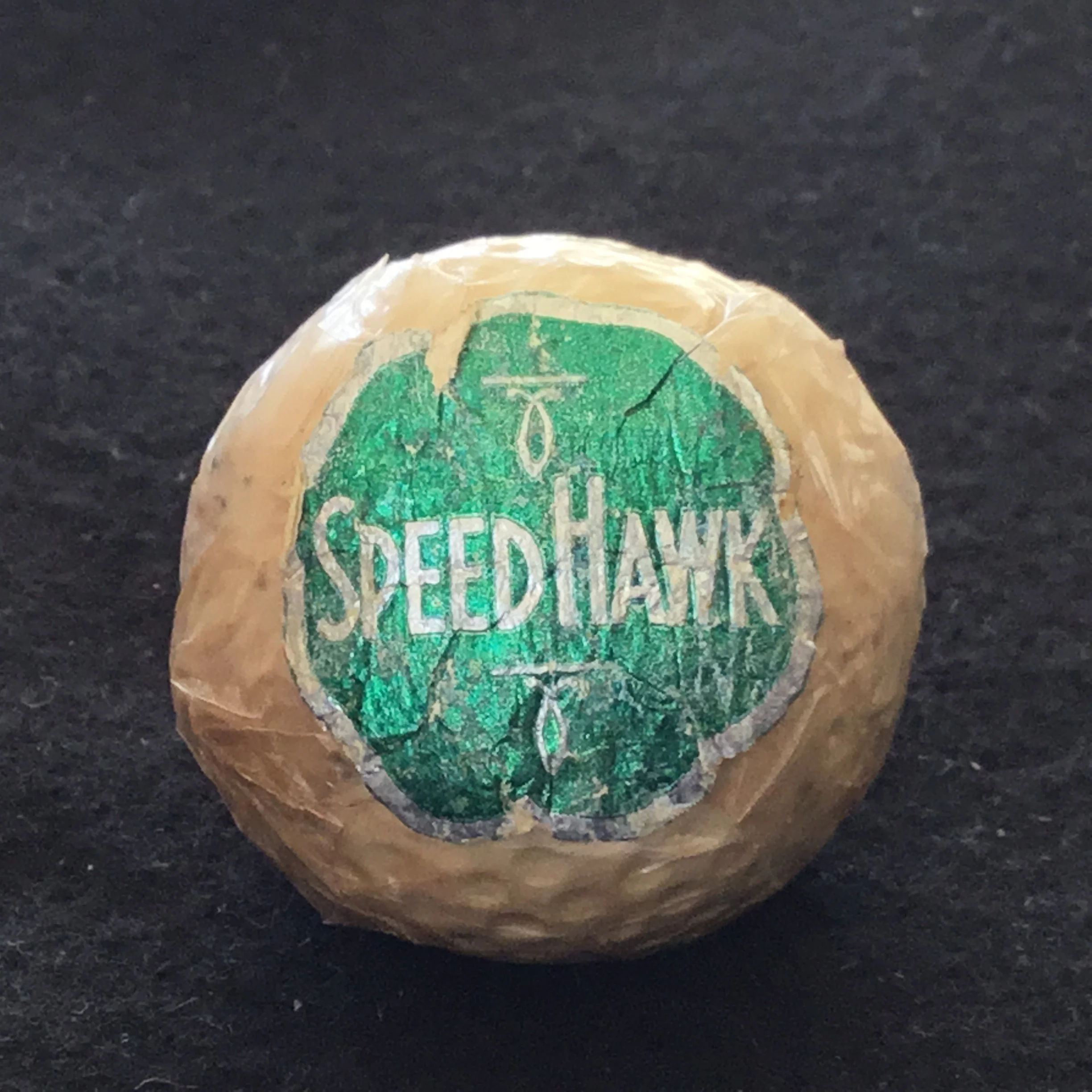 Speed Hawk wrapped golf ball
