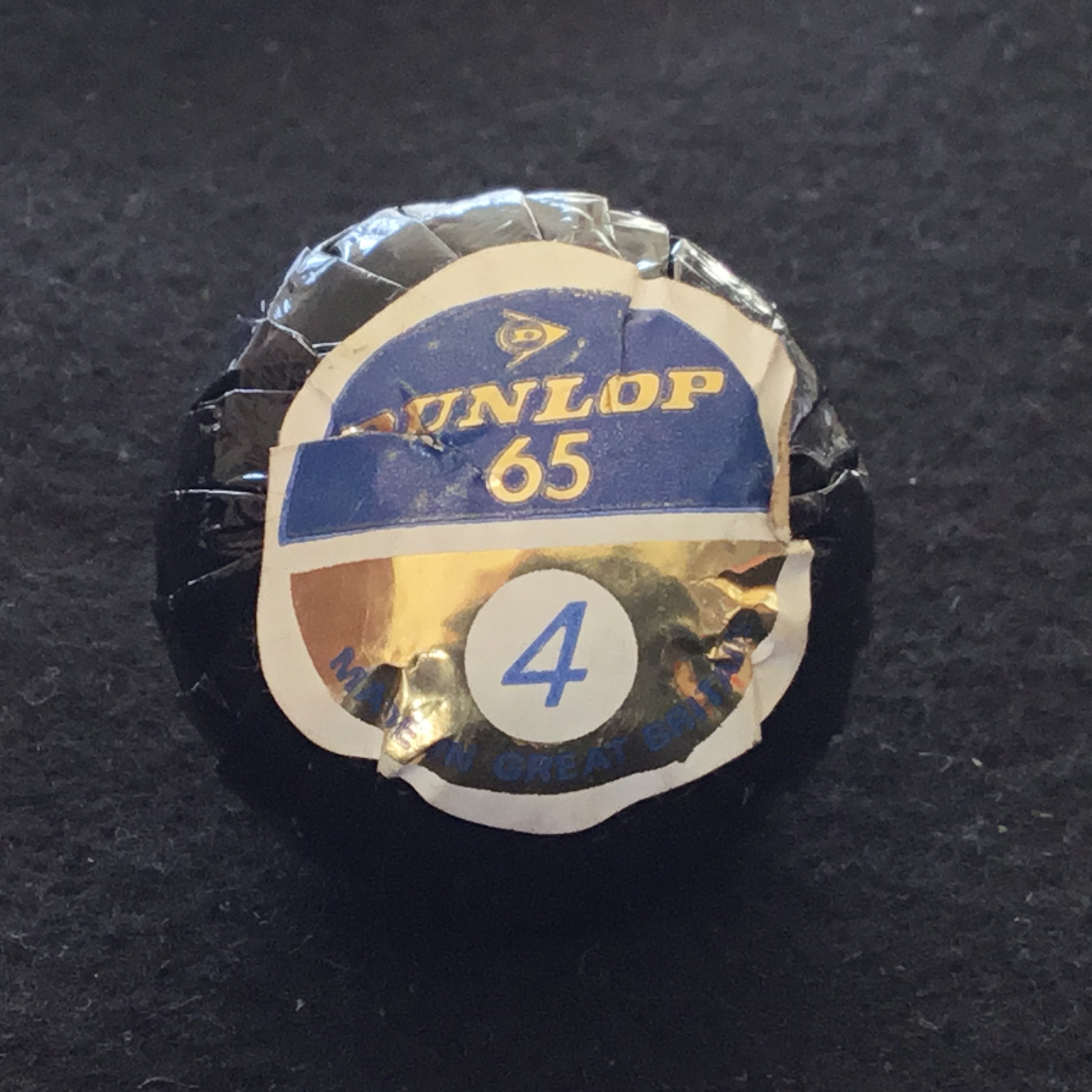 Dunlop 65 wrapped golf ball