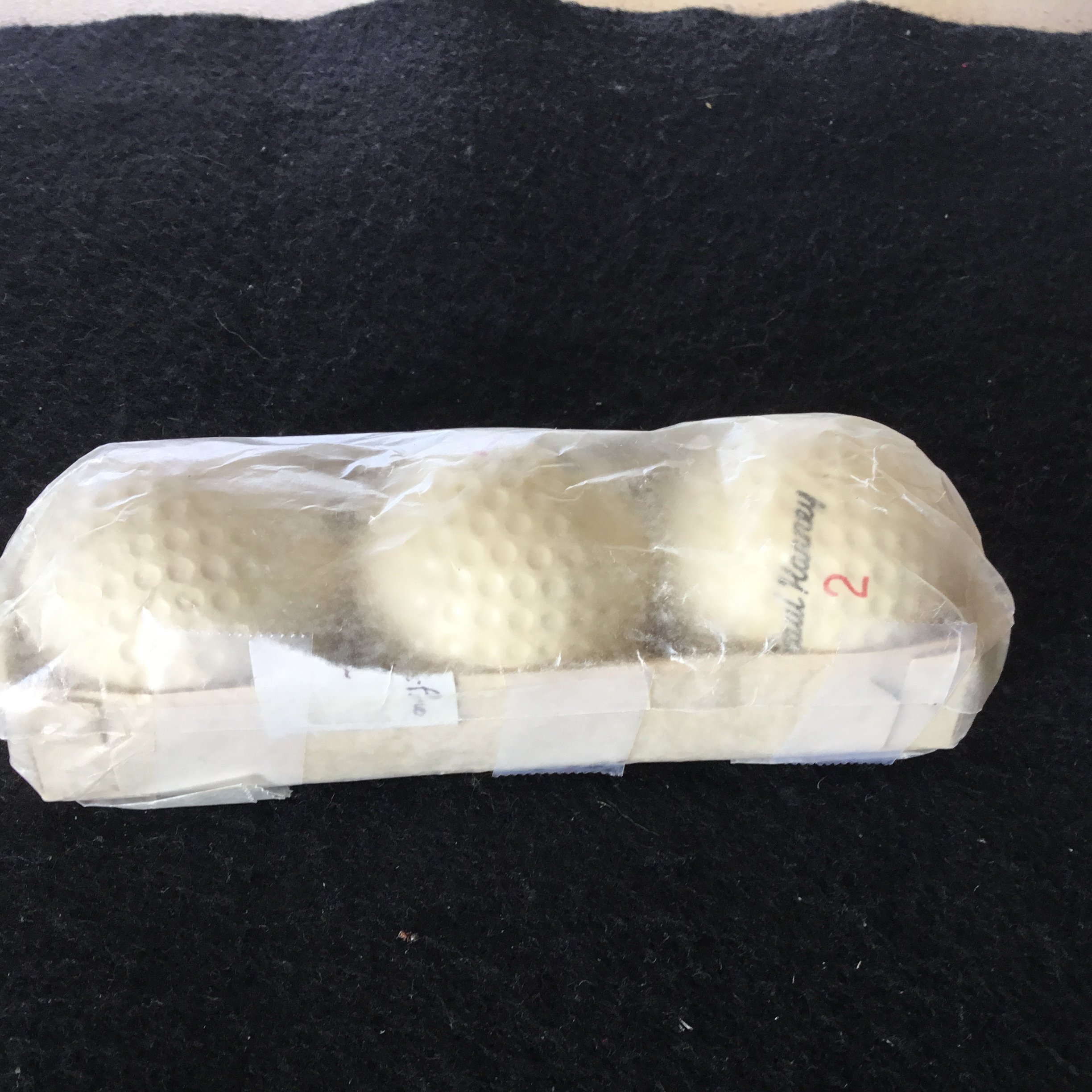 Paul Kearney - Sleeve of three autographed balls