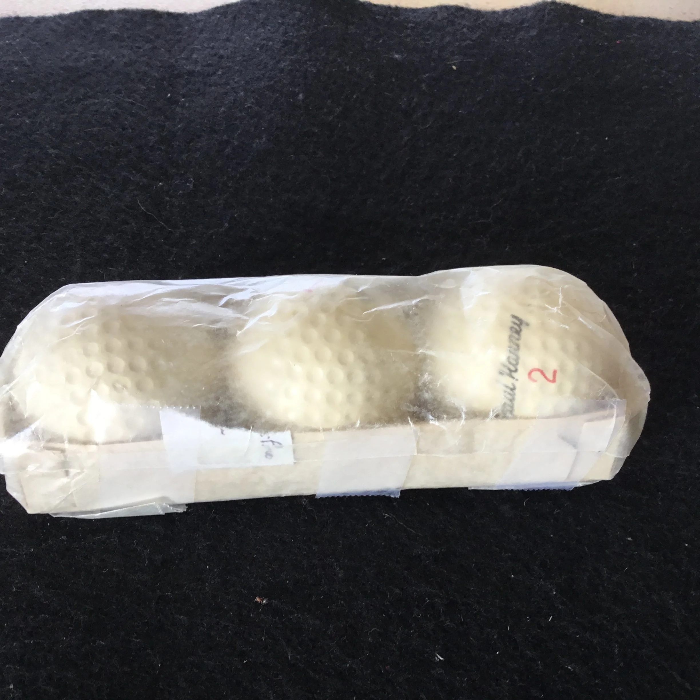 Paul Karney Sleeve of three Autographed balls