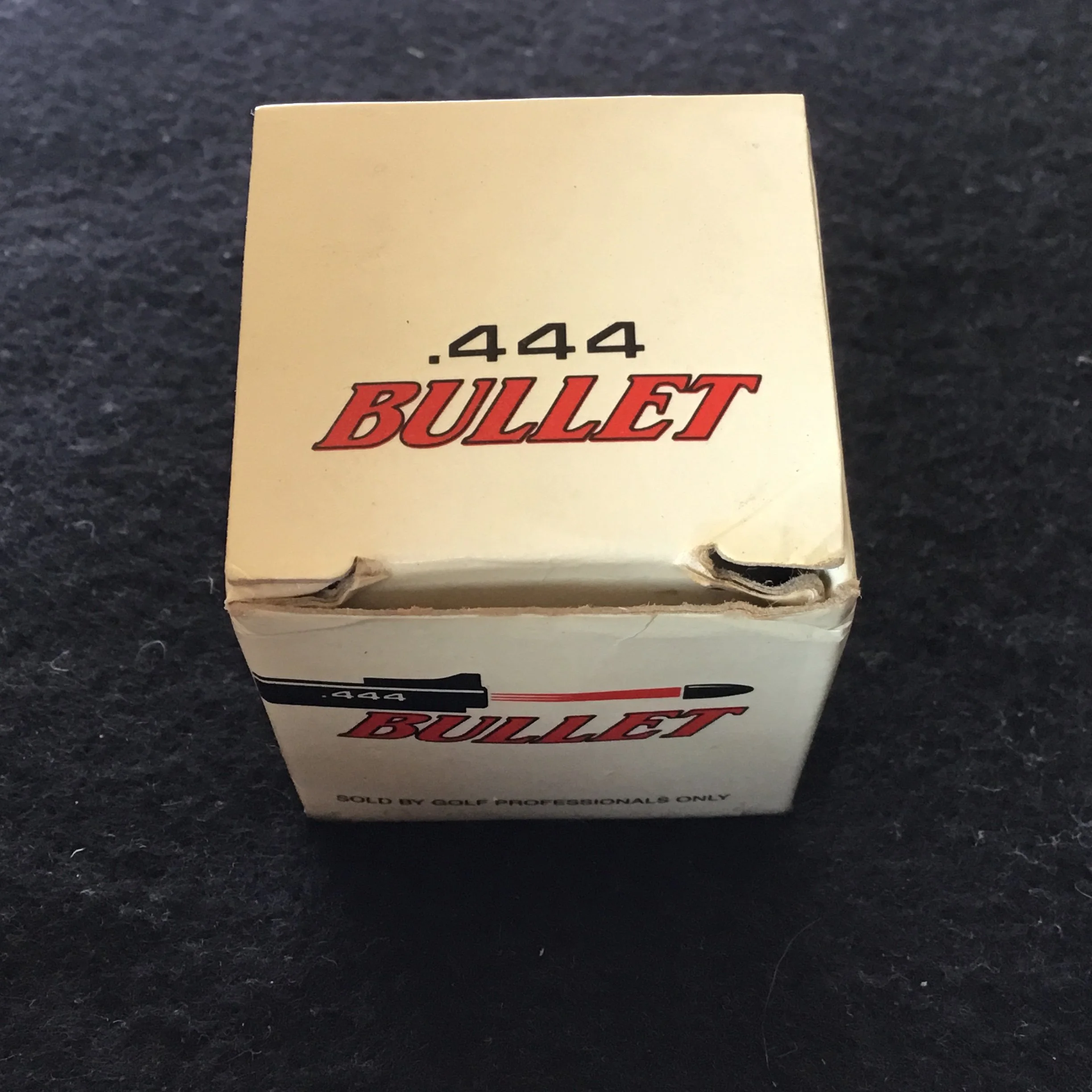 Bullet .444 boxed golf ball