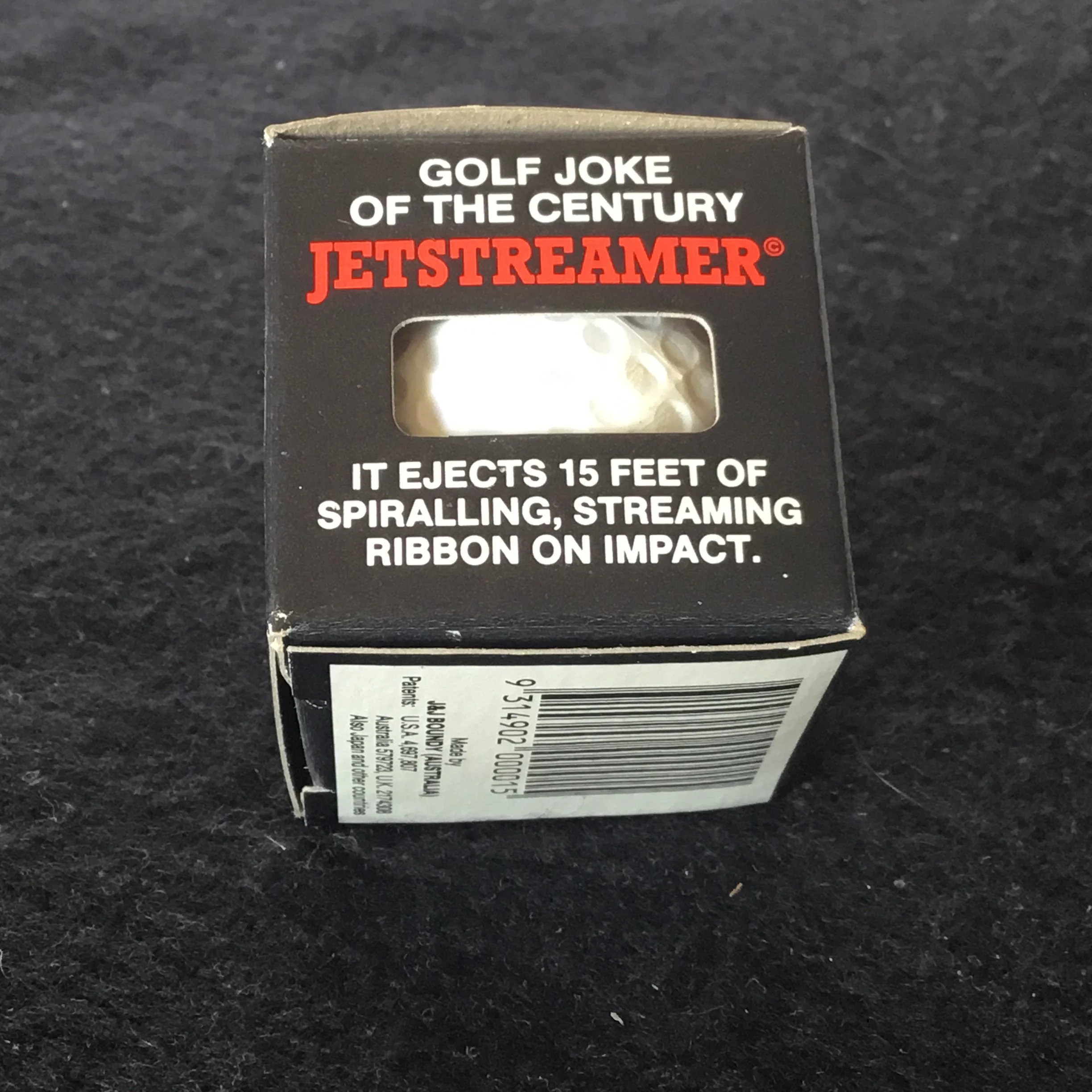 Jet Streamer boxed trick golf ball