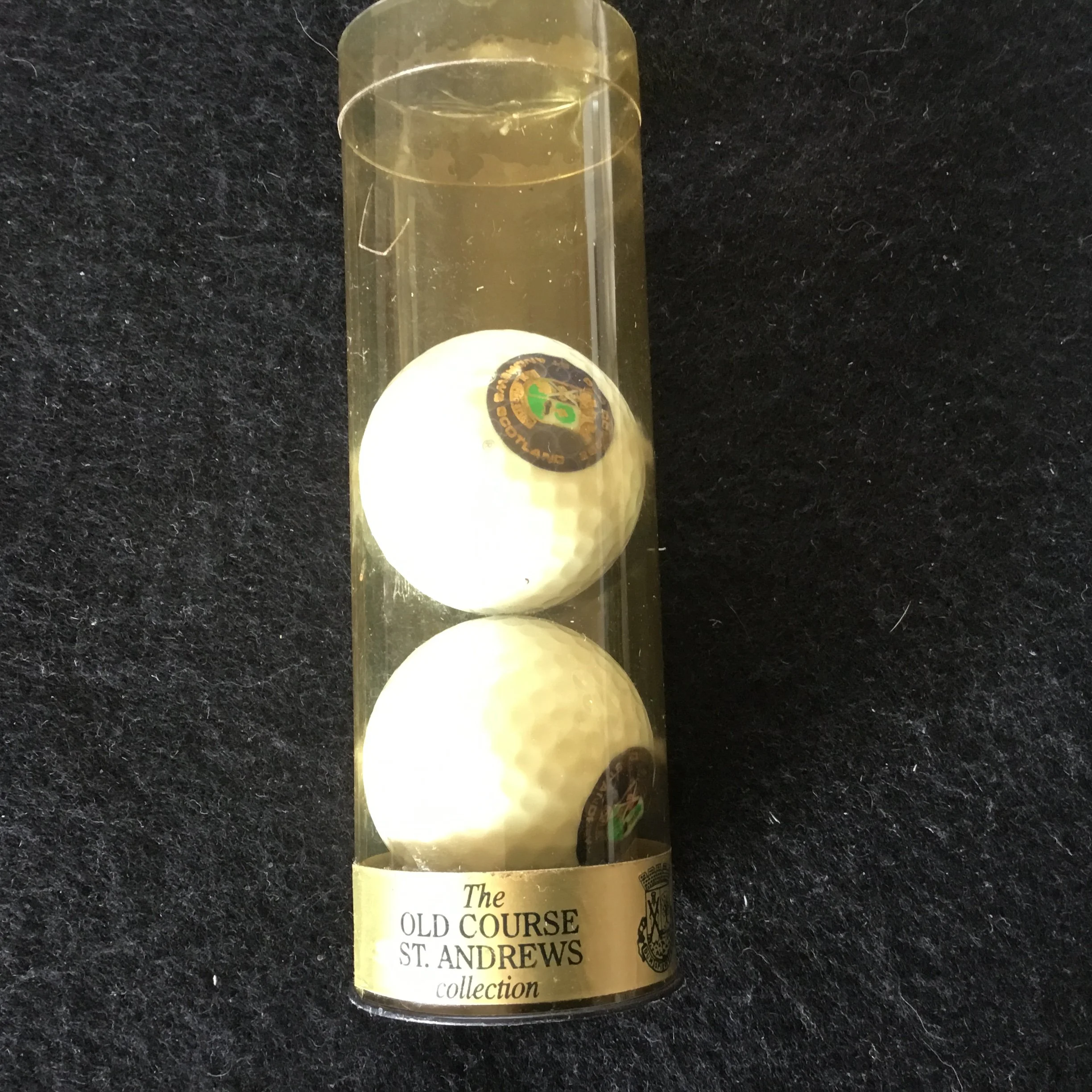 The Old Course St Andrews Collection-three ball sleeve with two logo balls