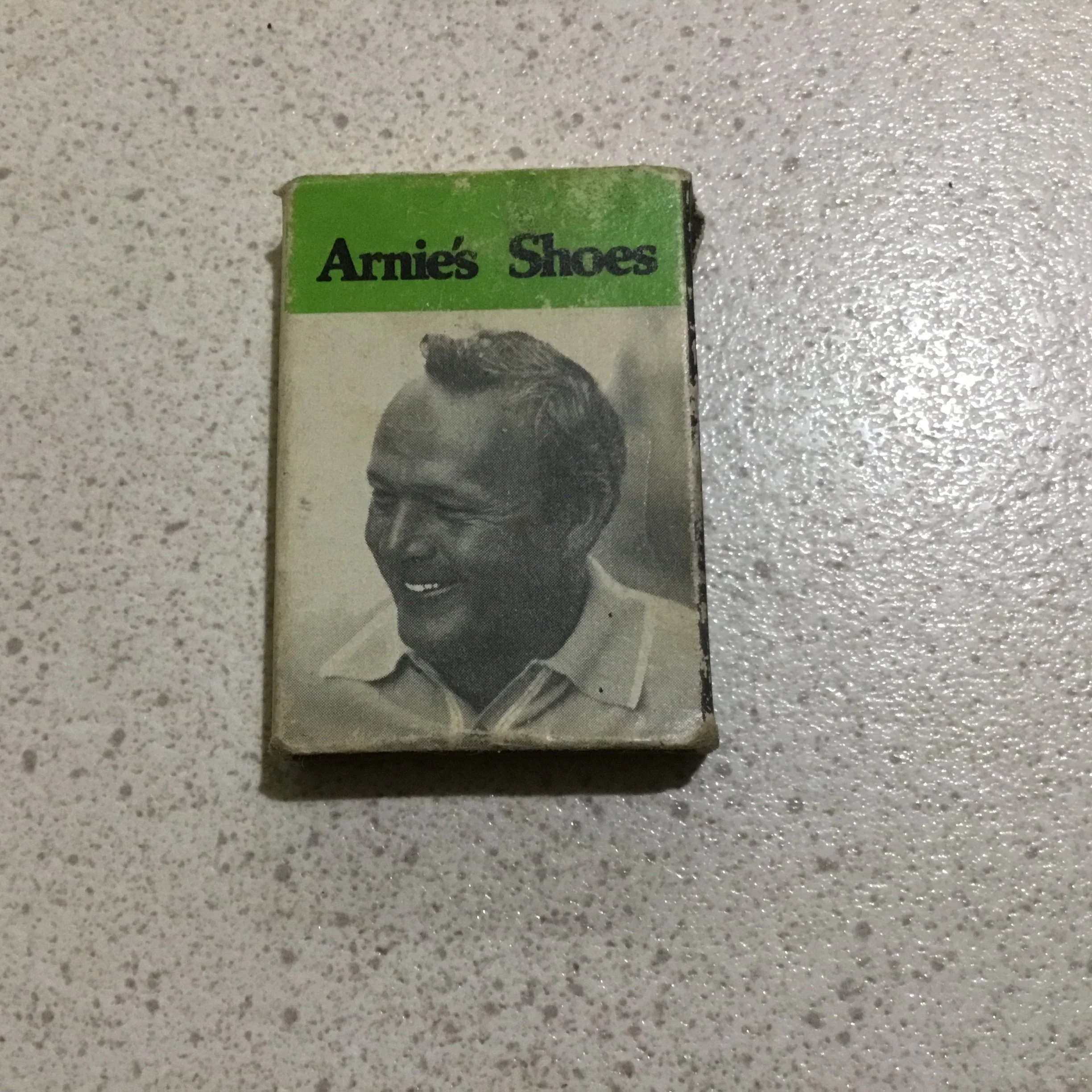 Match Box advertising Arnold Palmer Golf Shoes by Niblick