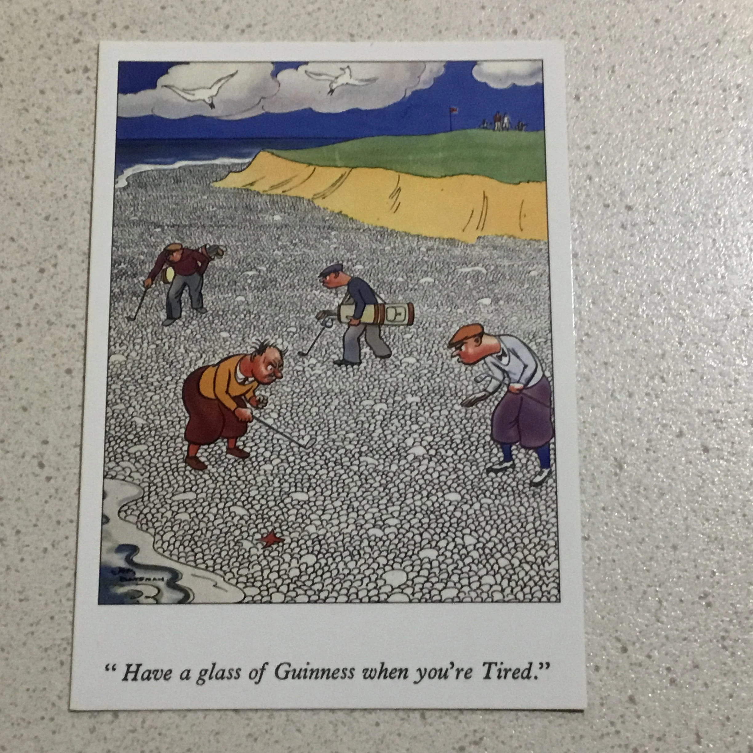 Replica Golf Advertisement Post Card